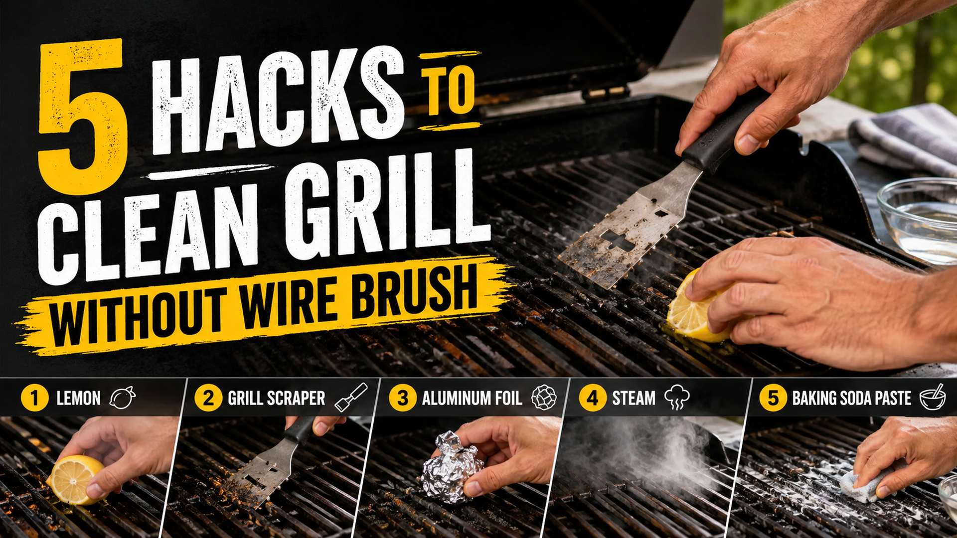 Try These 5 Hacks to Clean Grill Without Wire Brush