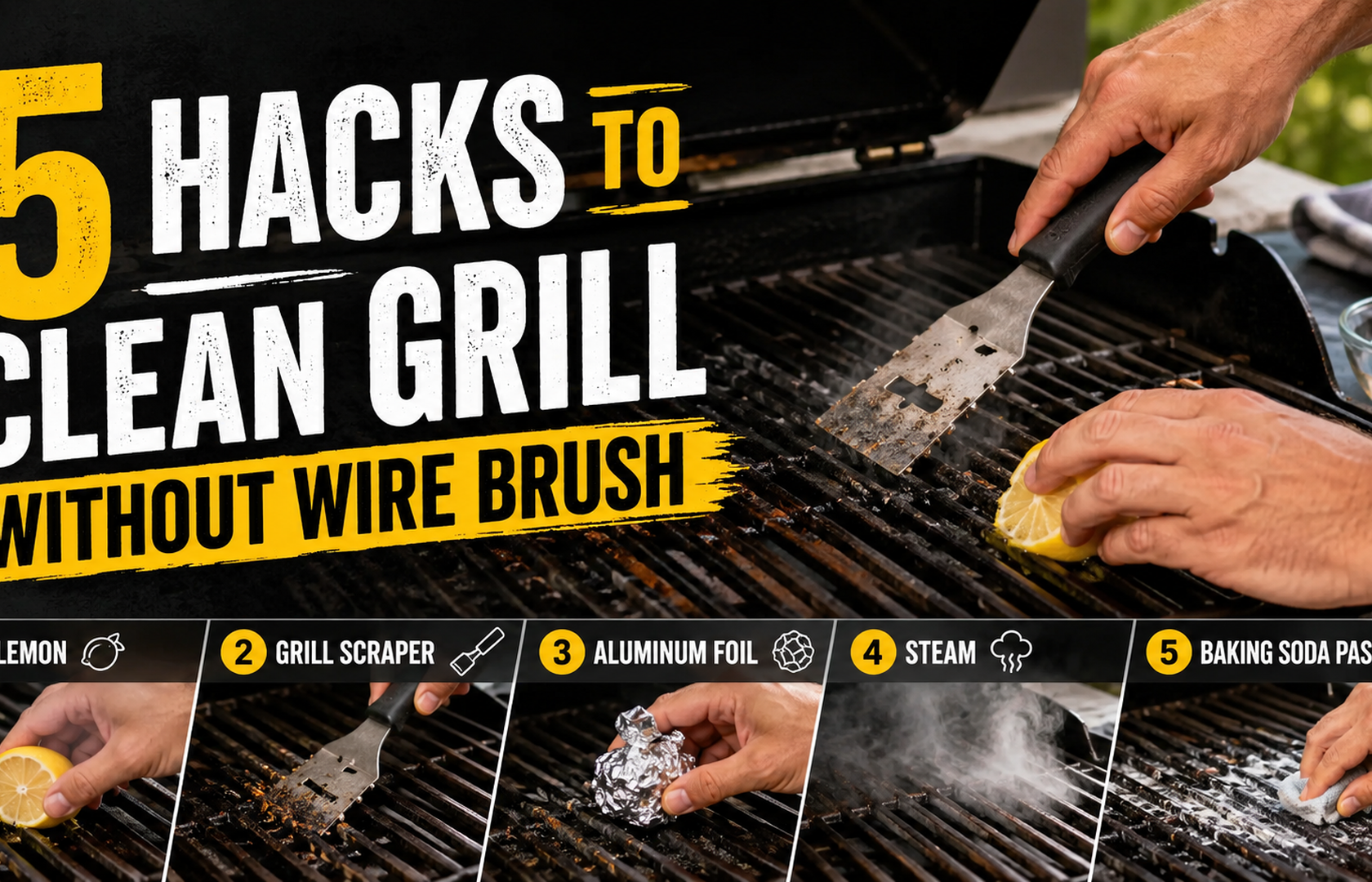 Try These 5 Hacks to Clean Grill Without Wire Brush