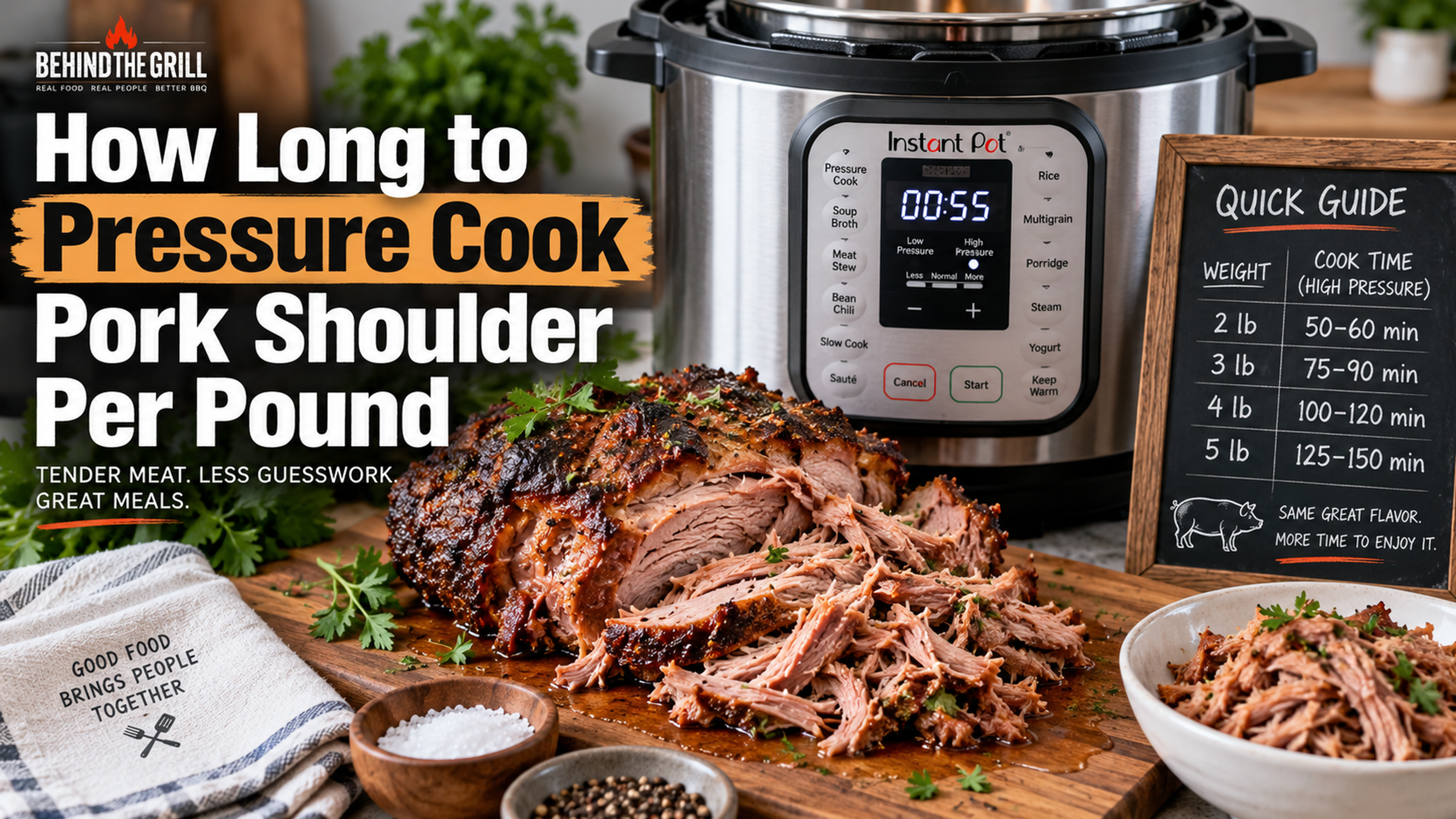 Learn How Long to Pressure Cook Pork Shoulder Per Pound