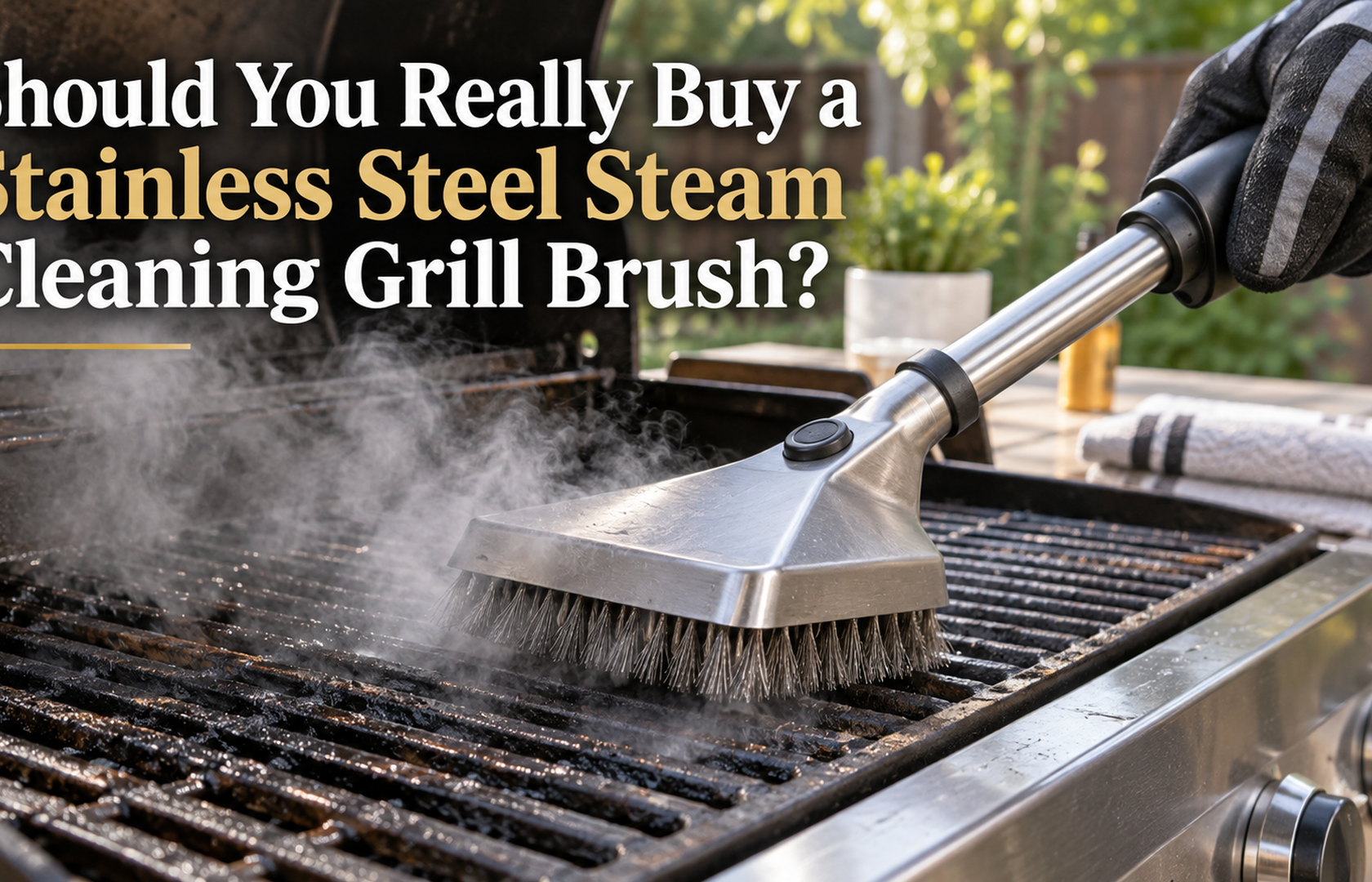 Should You Really Buy a Stainless Steel Steam Cleaning Grill Brush?
