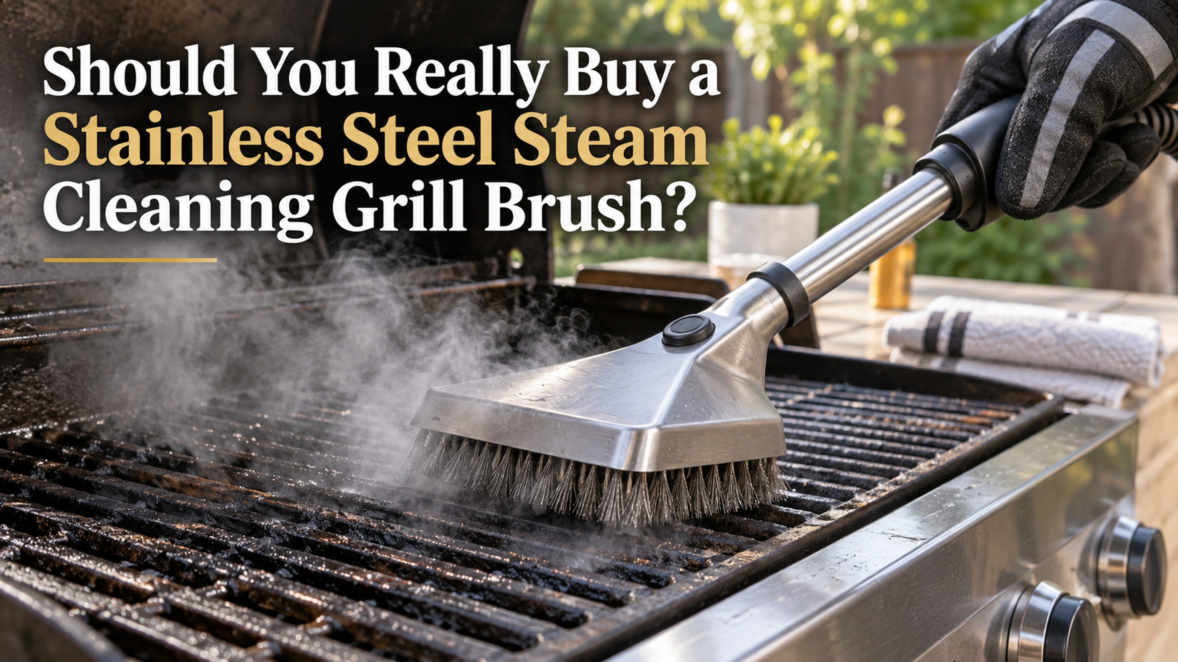 Should You Really Buy a Stainless Steel Steam Cleaning Grill Brush?