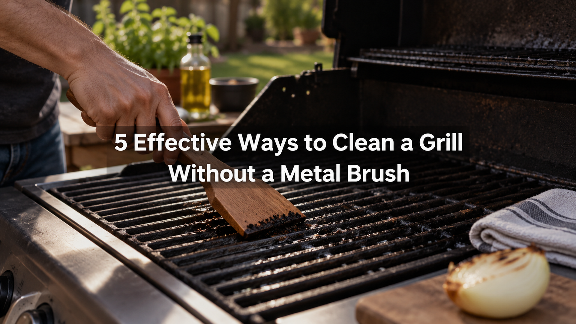 5 Effective Ways to Clean a Grill Without a Metal Brush