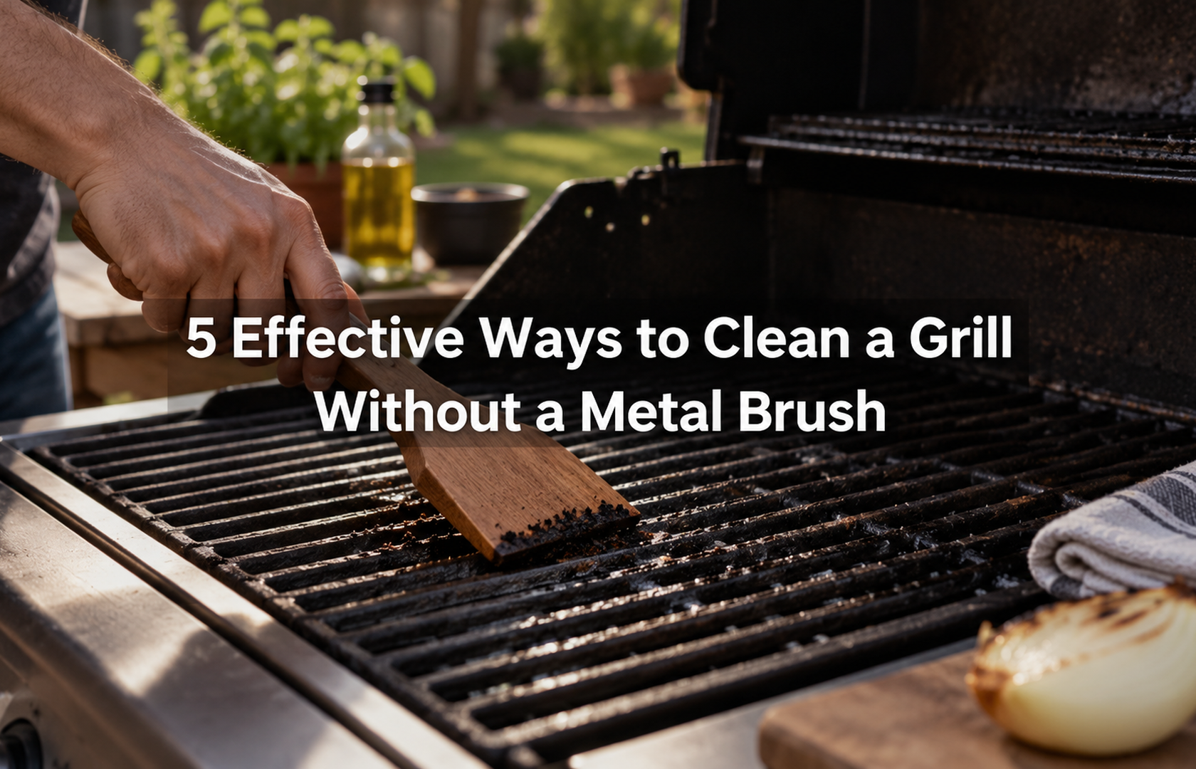 5 Effective Ways to Clean a Grill Without a Metal Brush
