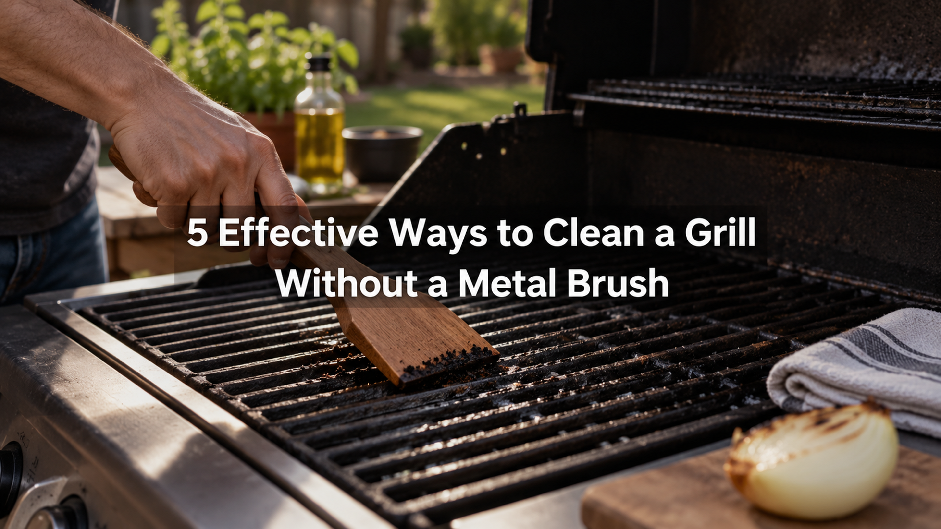 5 Effective Ways to Clean a Grill Without a Metal Brush