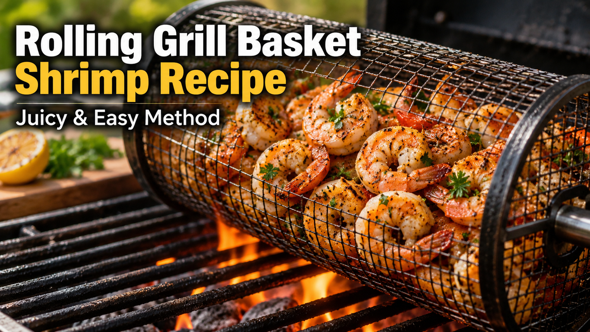 Rolling Grill Basket Shrimp Recipe (Juicy & Easy Method)