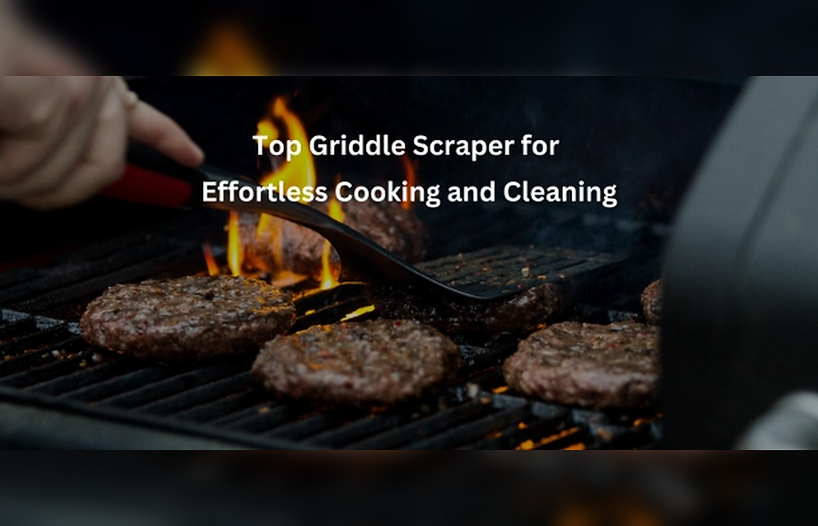 Flat Top Griddle Scraper for Effortless Cooking and Cleaning