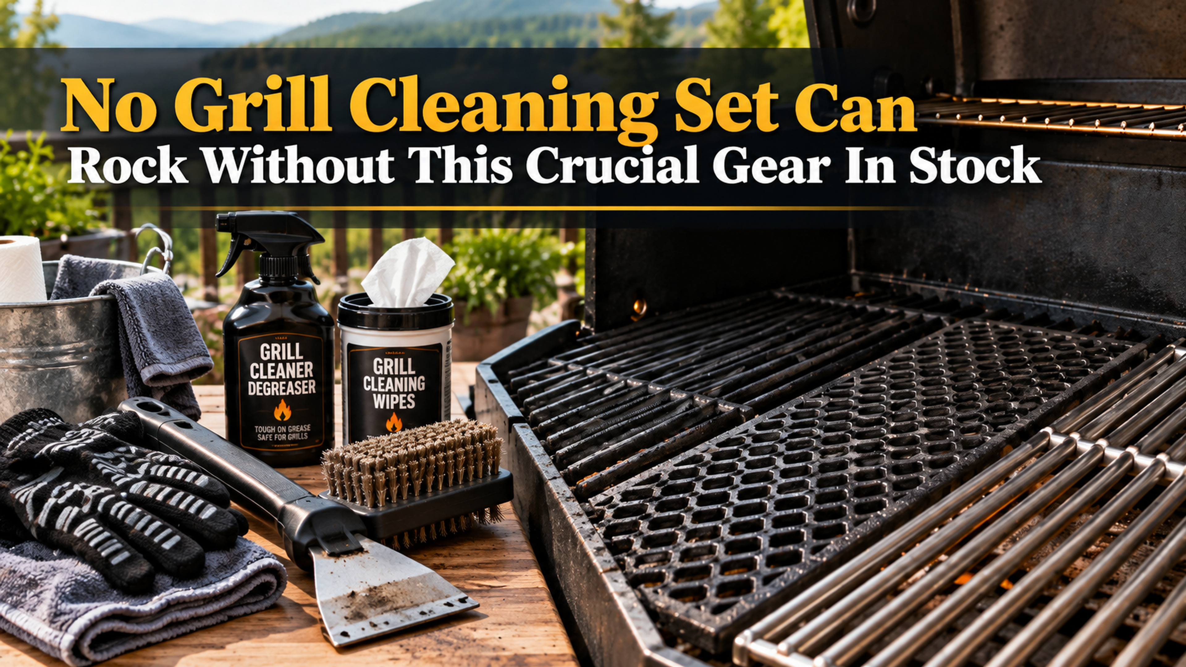 No Grill Cleaning Set Can Rock Without This Crucial Gear In Stock 😉