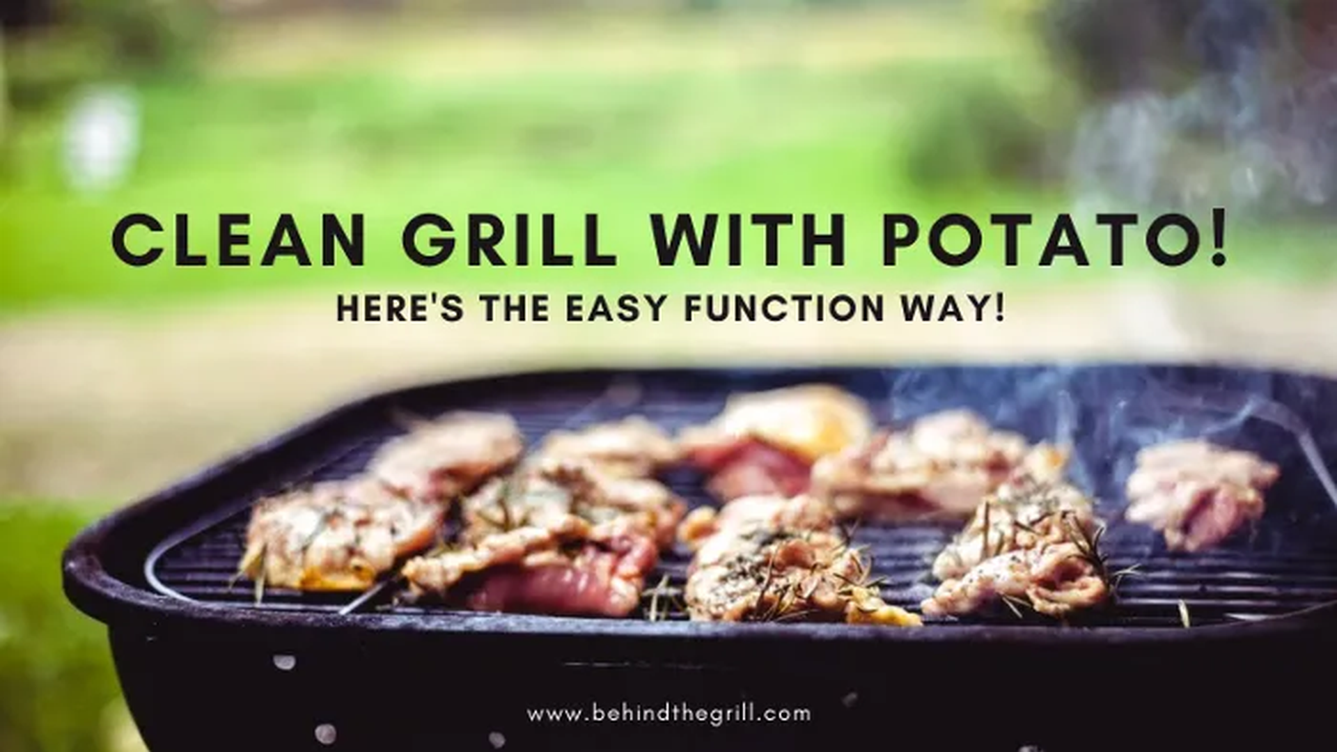 Clean Grill With Potato! Here's the Easy Function Way