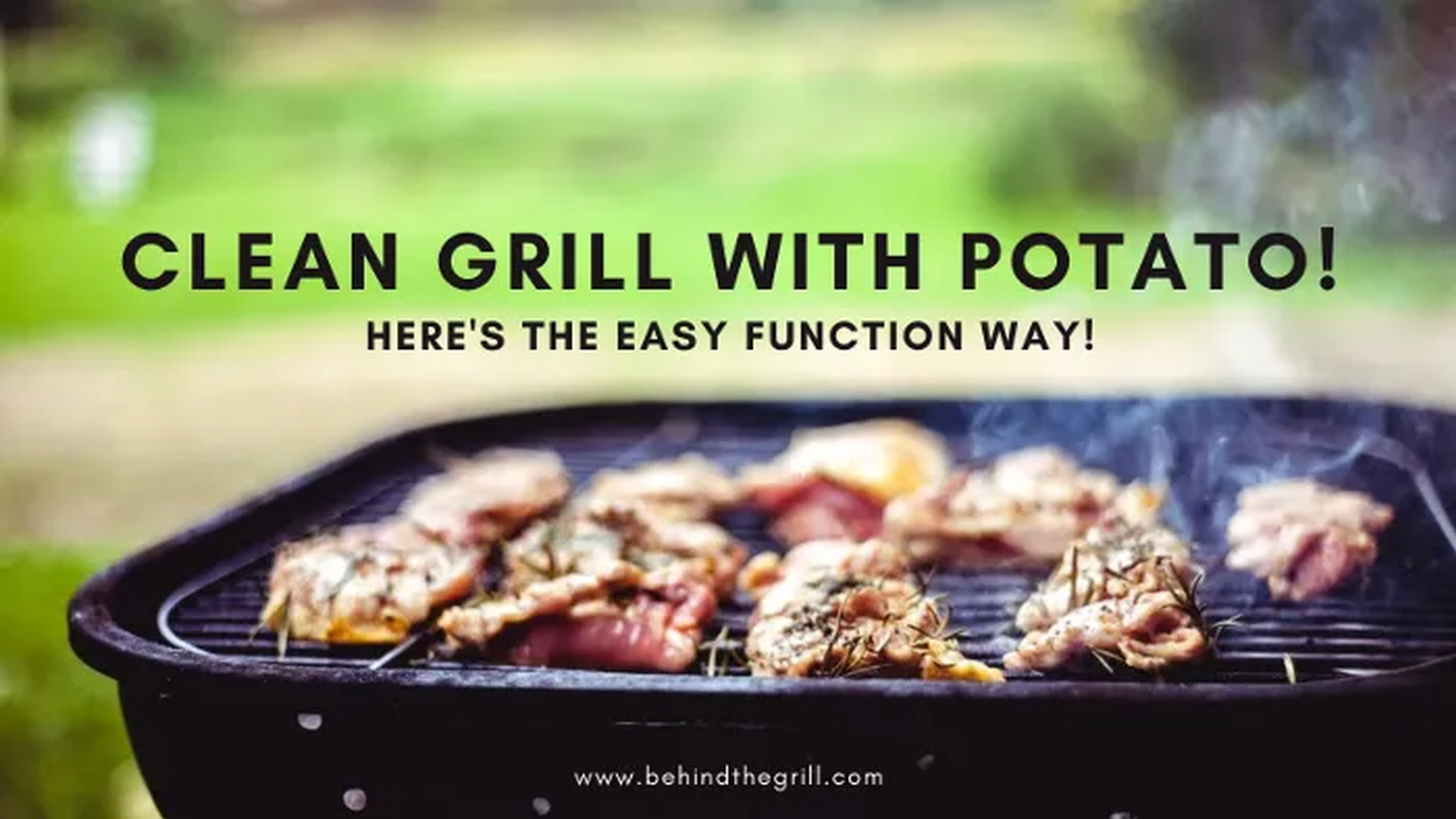 Clean Grill With Potato! Here's the Easy Function Way