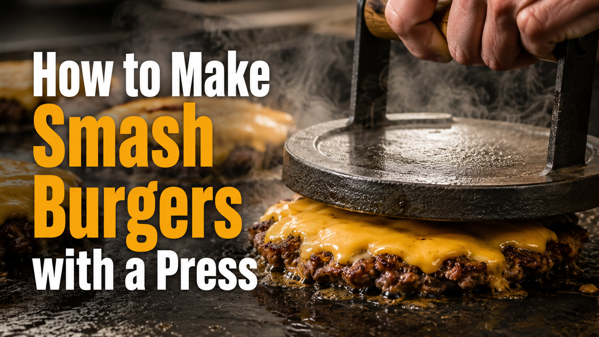 How to Make Smash Burgers with a Press | Crispy & Juicy