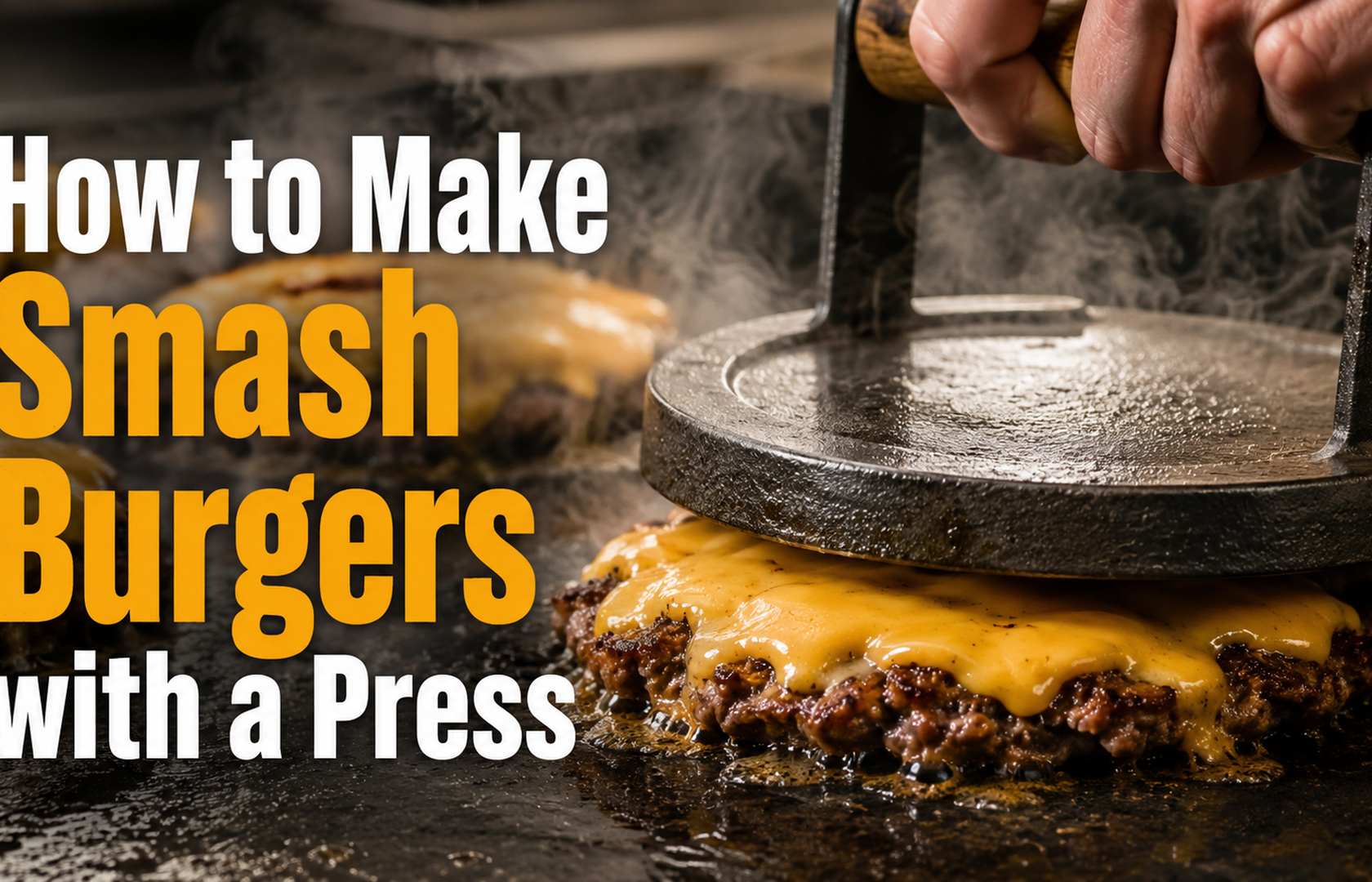 How to Make Smash Burgers with a Press | Crispy & Juicy