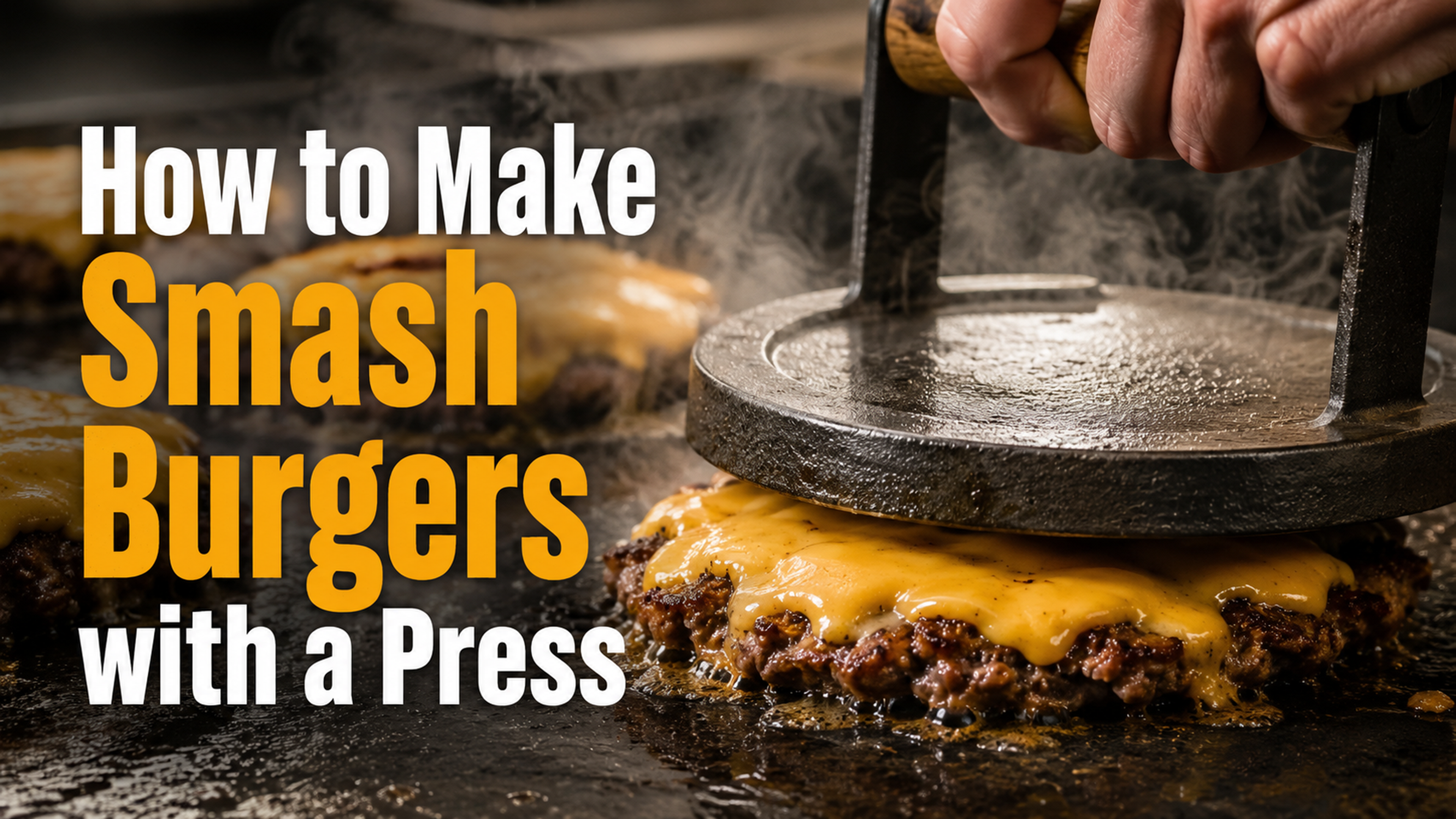 How to Make Smash Burgers with a Press | Crispy & Juicy