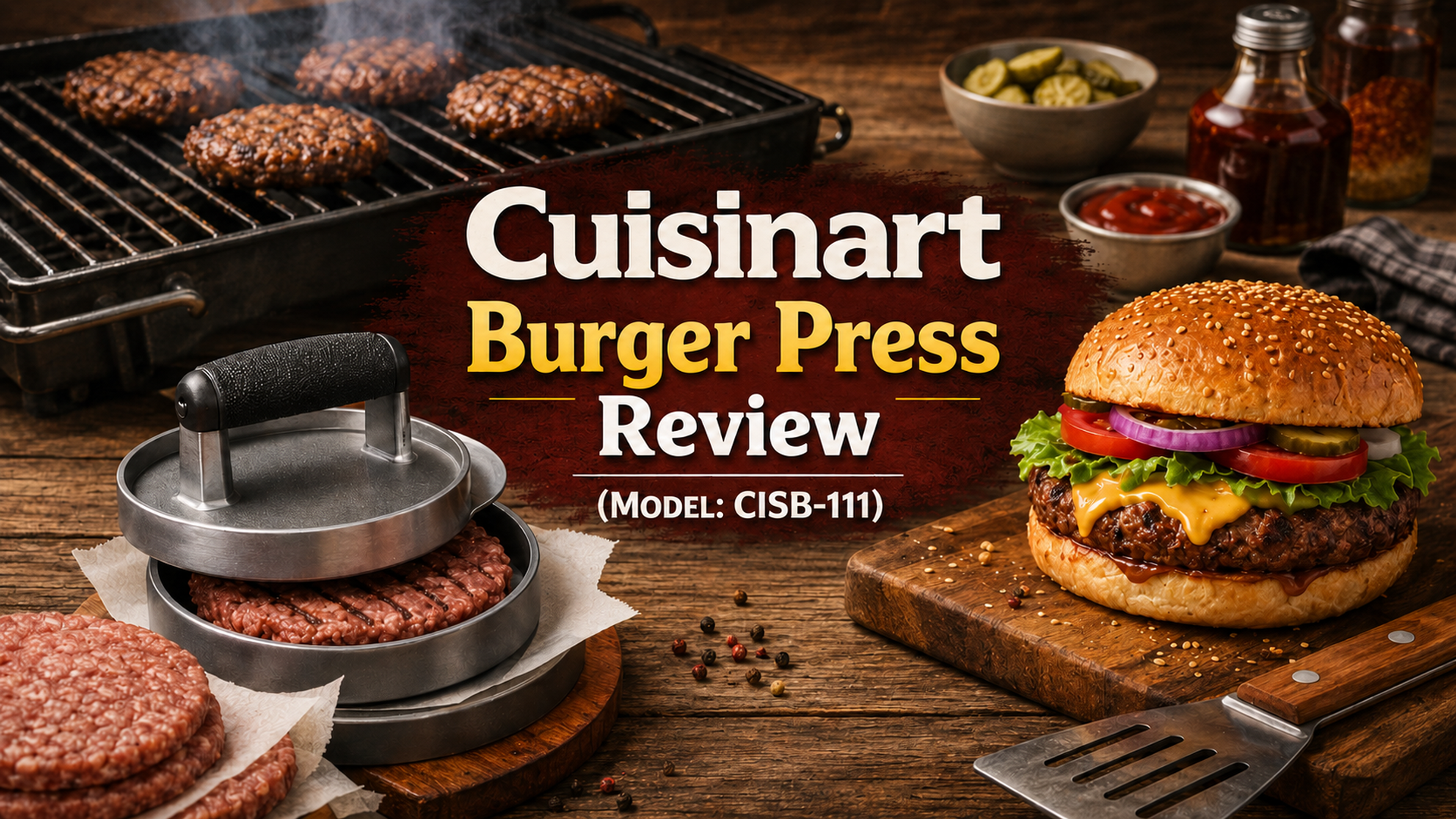 Cuisinart Burger Press Review: Smash Burger Tool Guide
