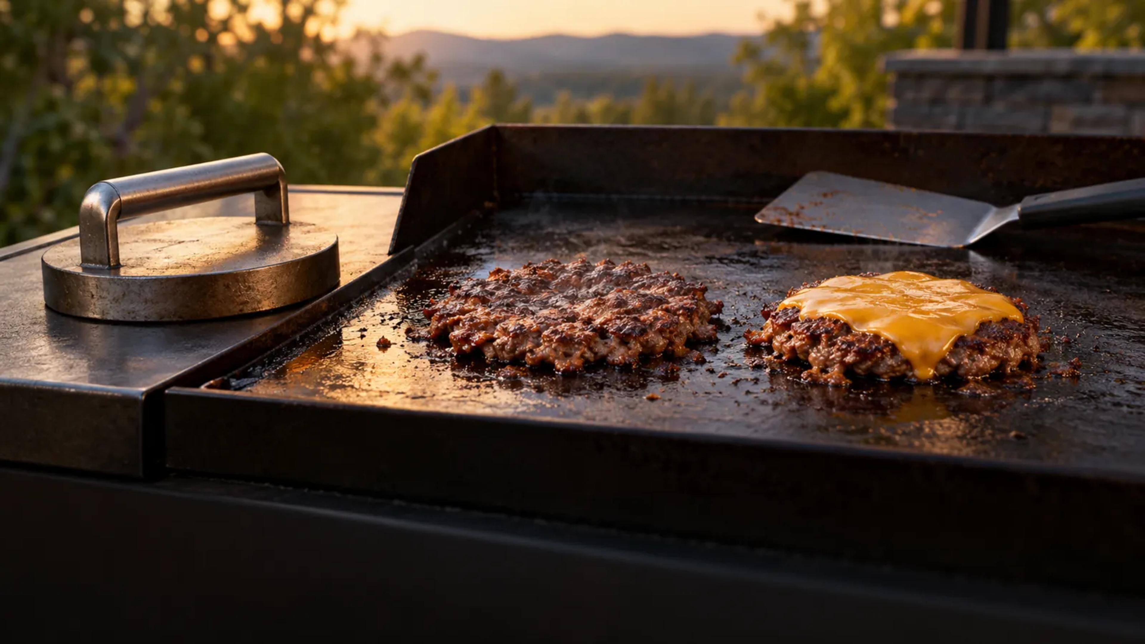 How to Make Smash Burgers with a Press | Crispy & Juicy