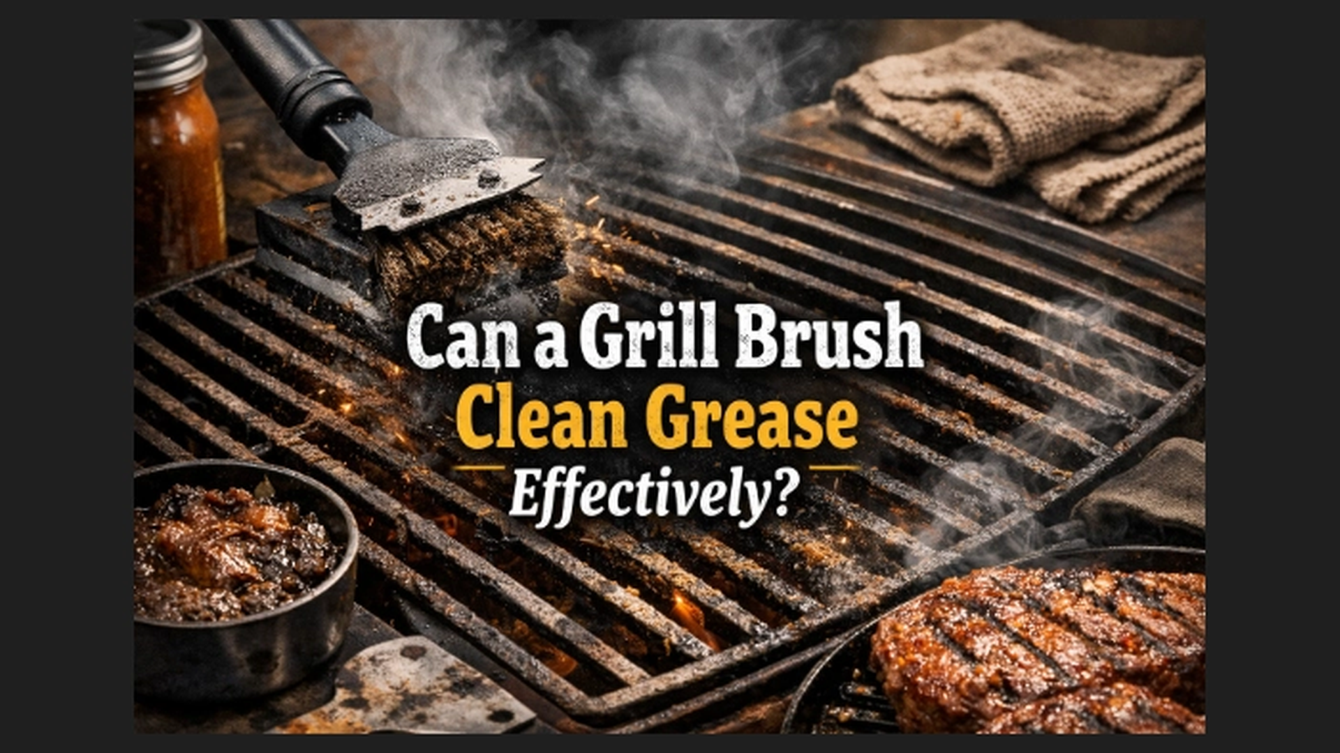 Can a Grill Brush Clean Grease? What Actually Works