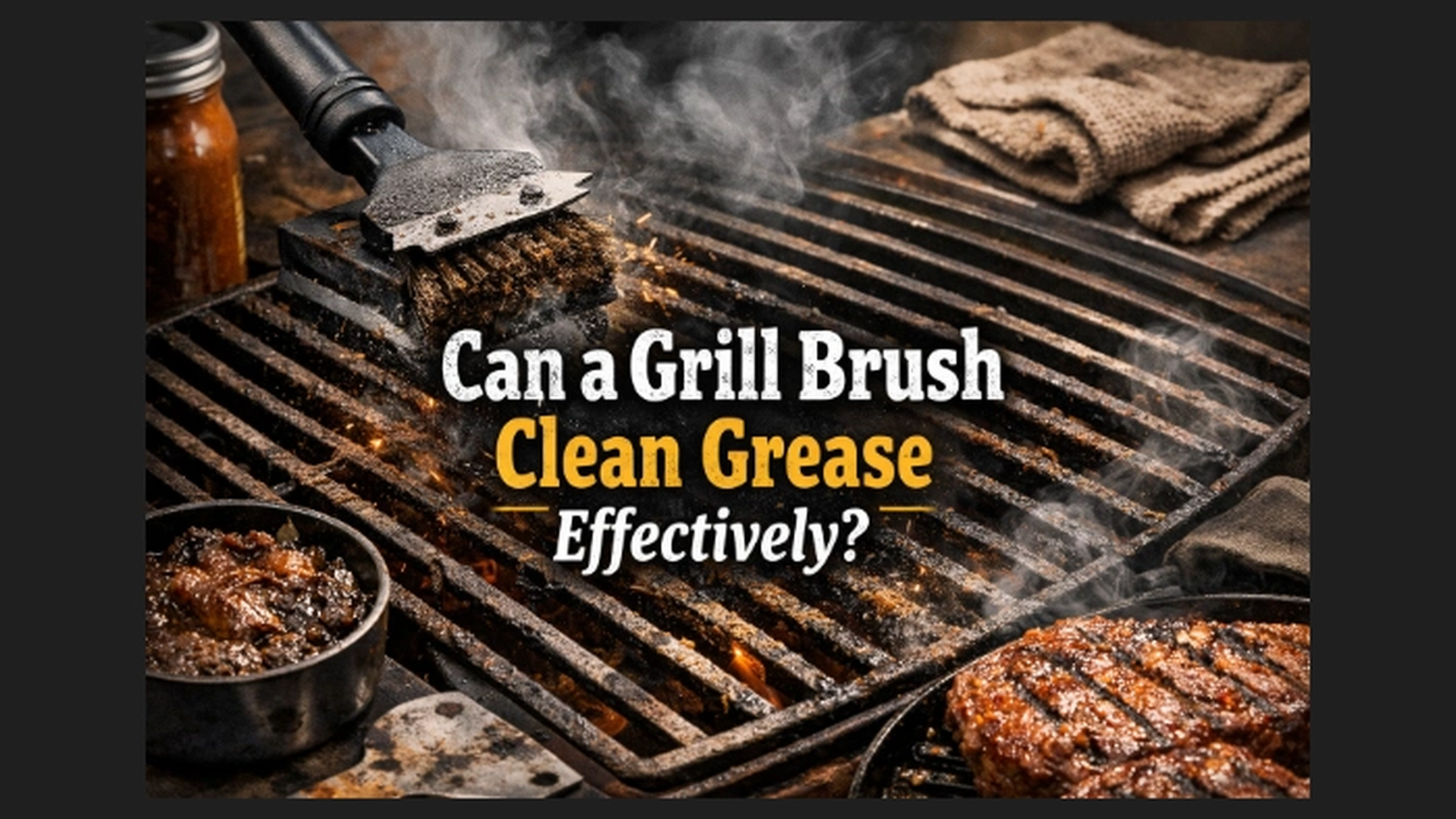 Can a Grill Brush Clean Grease? What Actually Works