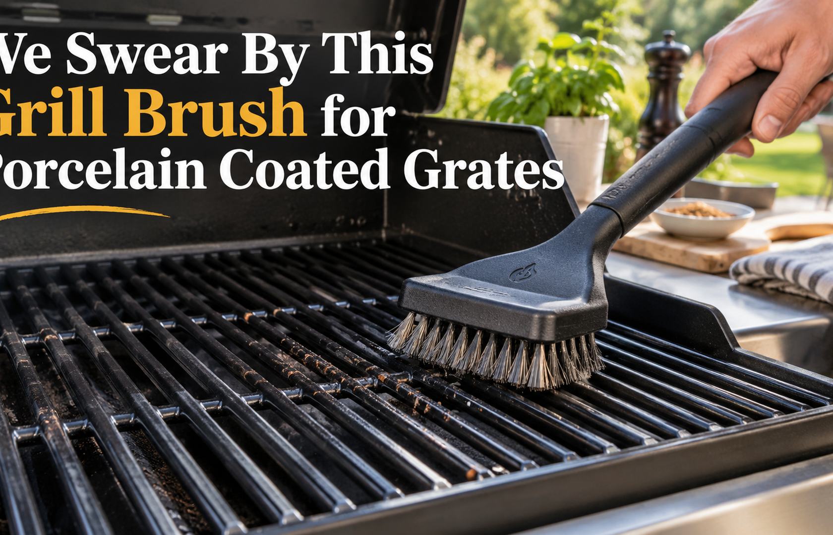Try This Grill Brush for Porcelain Coated Grates, You Won't Regret It!