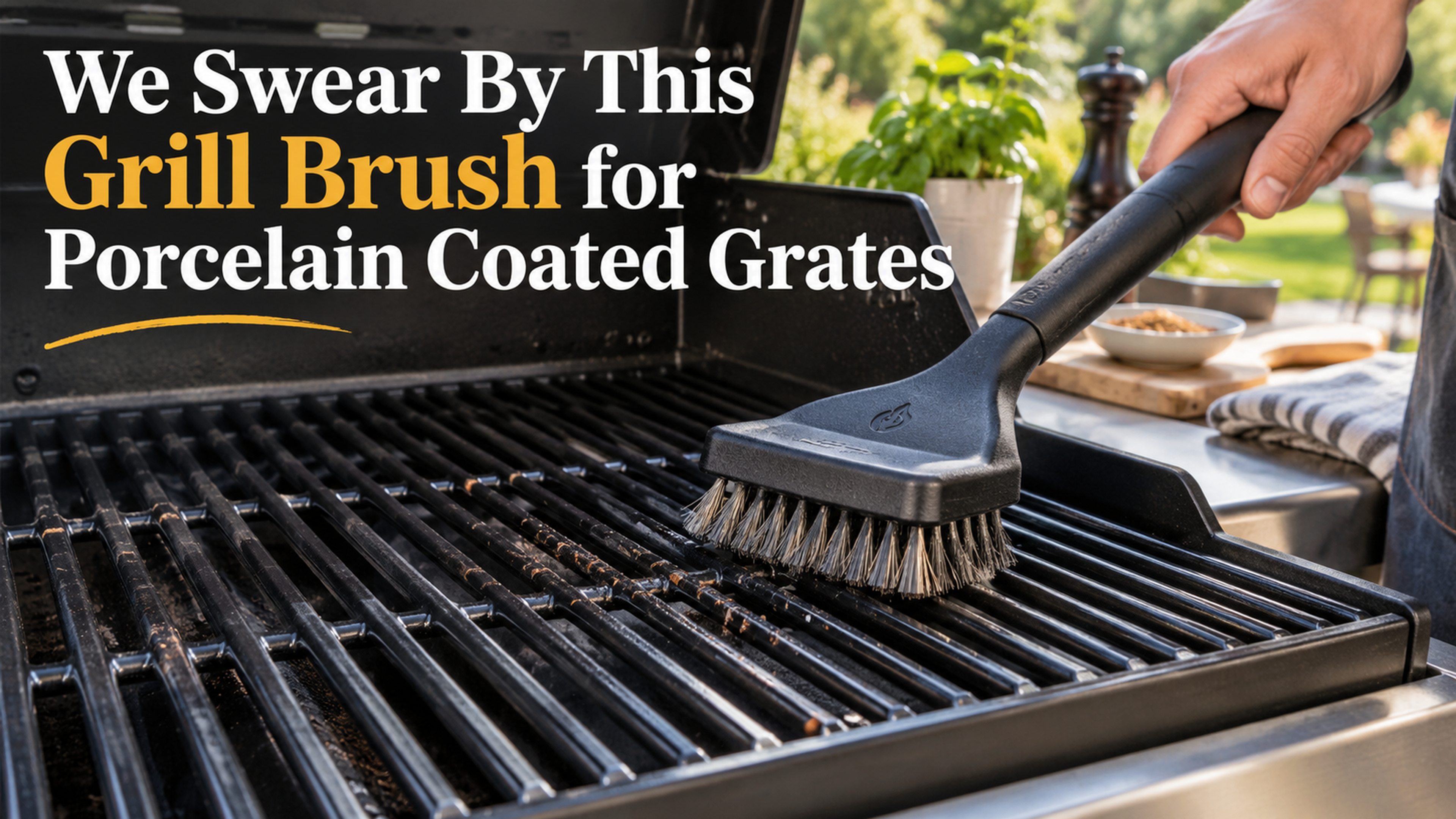Try This Grill Brush for Porcelain Coated Grates, You Won't Regret It!