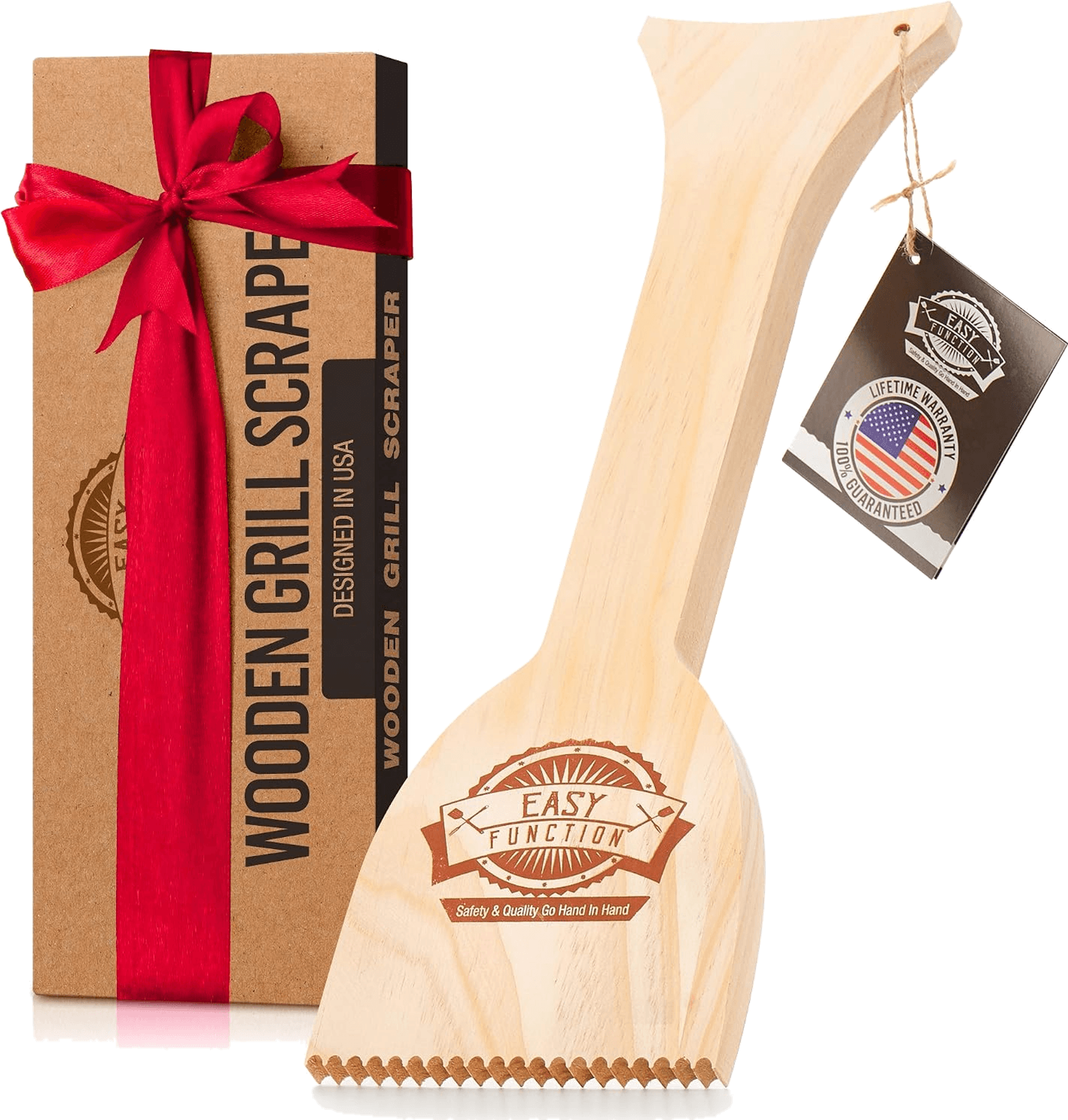 Easy Function Wood Grill Scraper