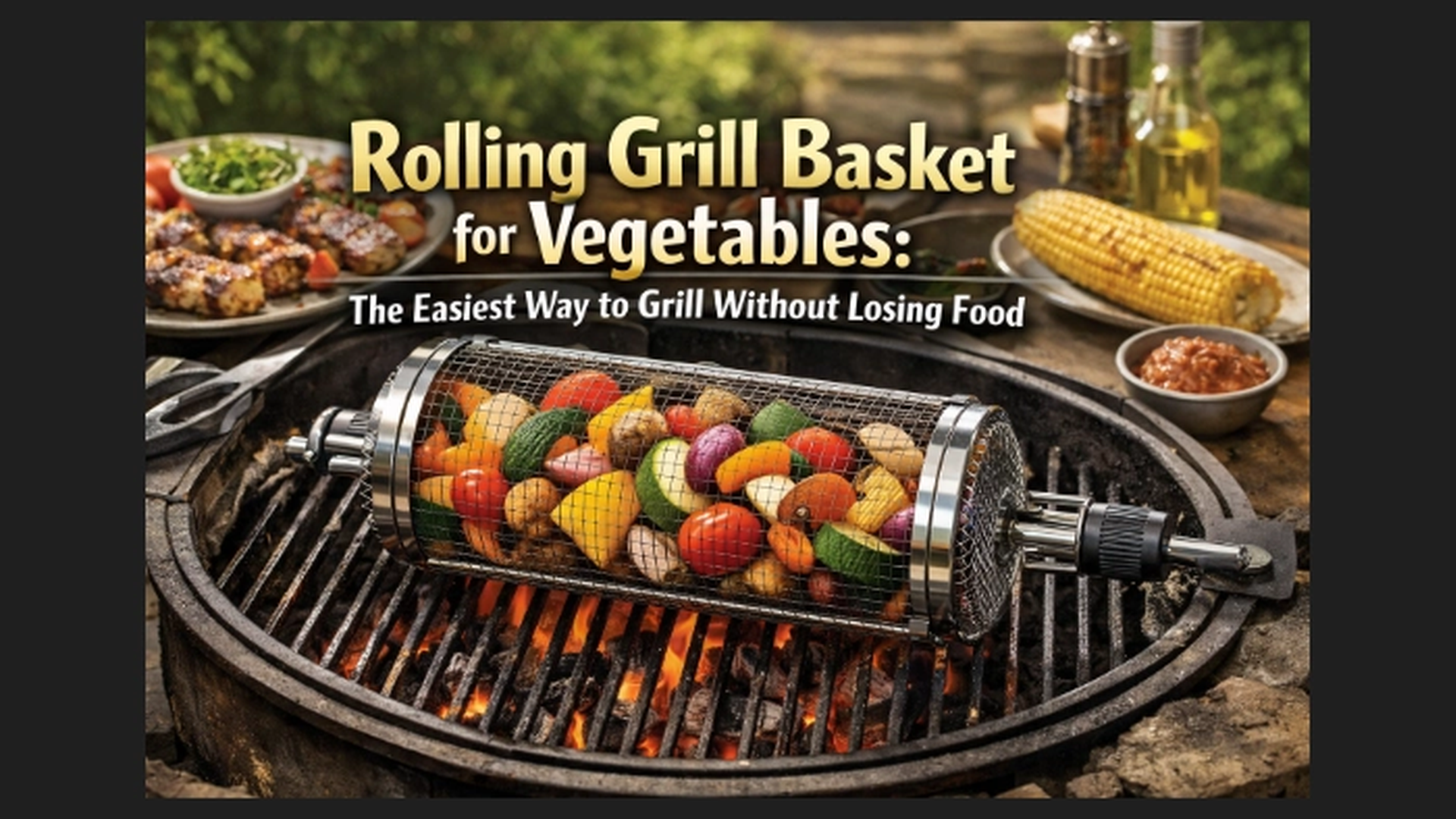 Rolling Grill Basket for Vegetables (Easy Grilling Guide)