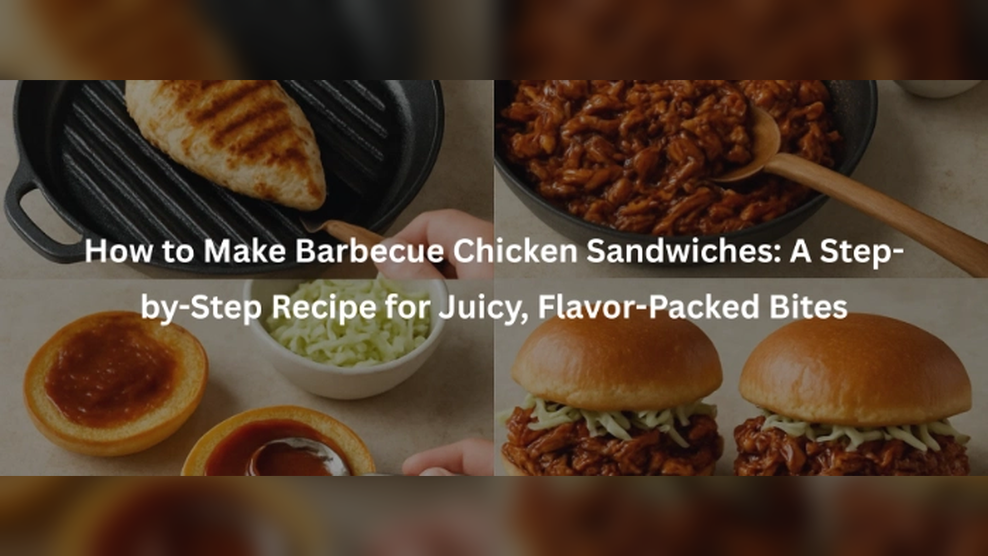 How to Make Barbecue Chicken Sandwiches: A Step-by-Step Recipe for Juicy,