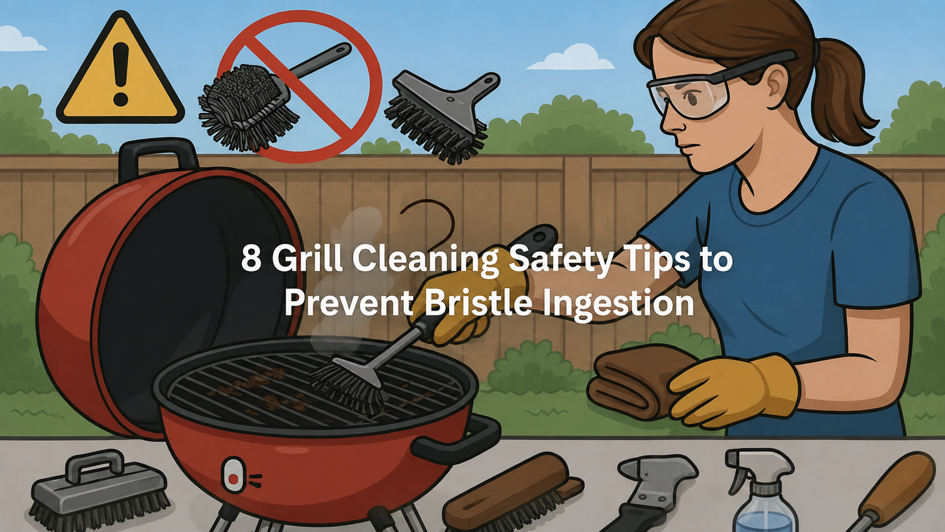 Grill Cleaning Safety Tips – Prevent Bristle Ingestion