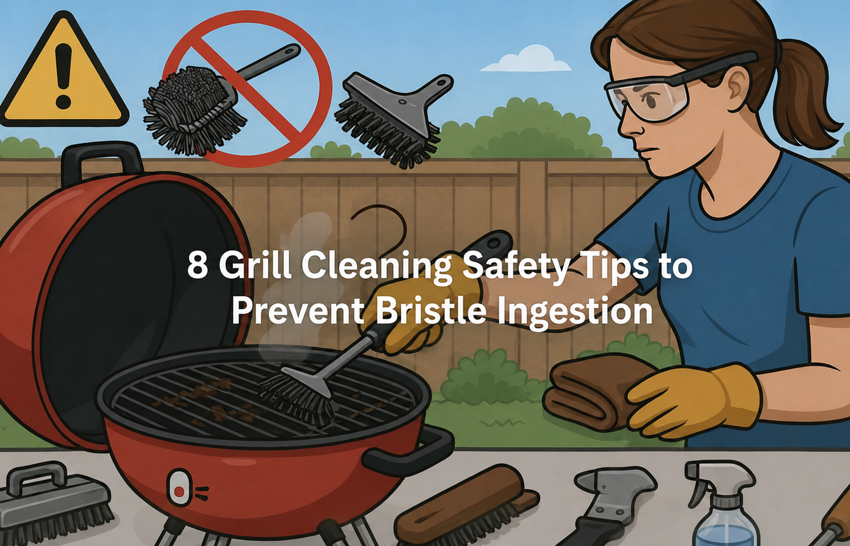 Grill Cleaning Safety Tips – Prevent Bristle Ingestion