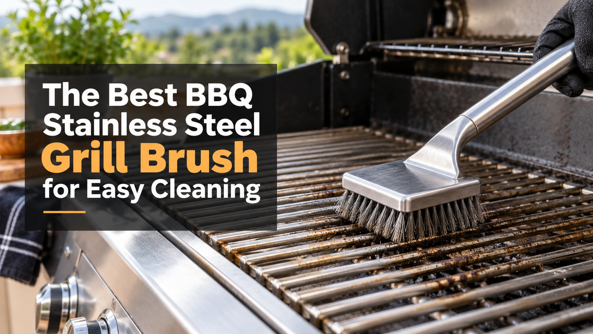 The Best BBQ Stainless Steel Grill Brush for Easy Cleaning