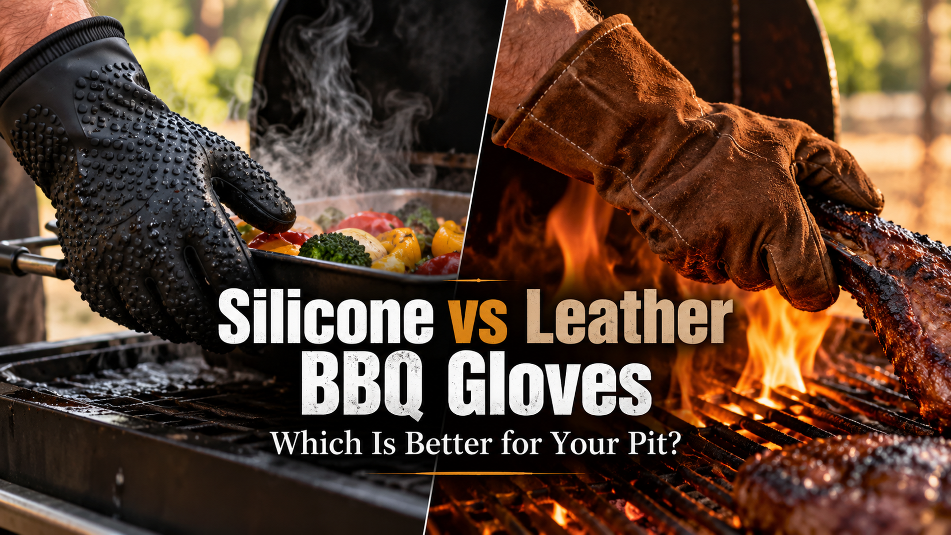 Silicone vs Leather BBQ Gloves: Which is Better for Your Pit?