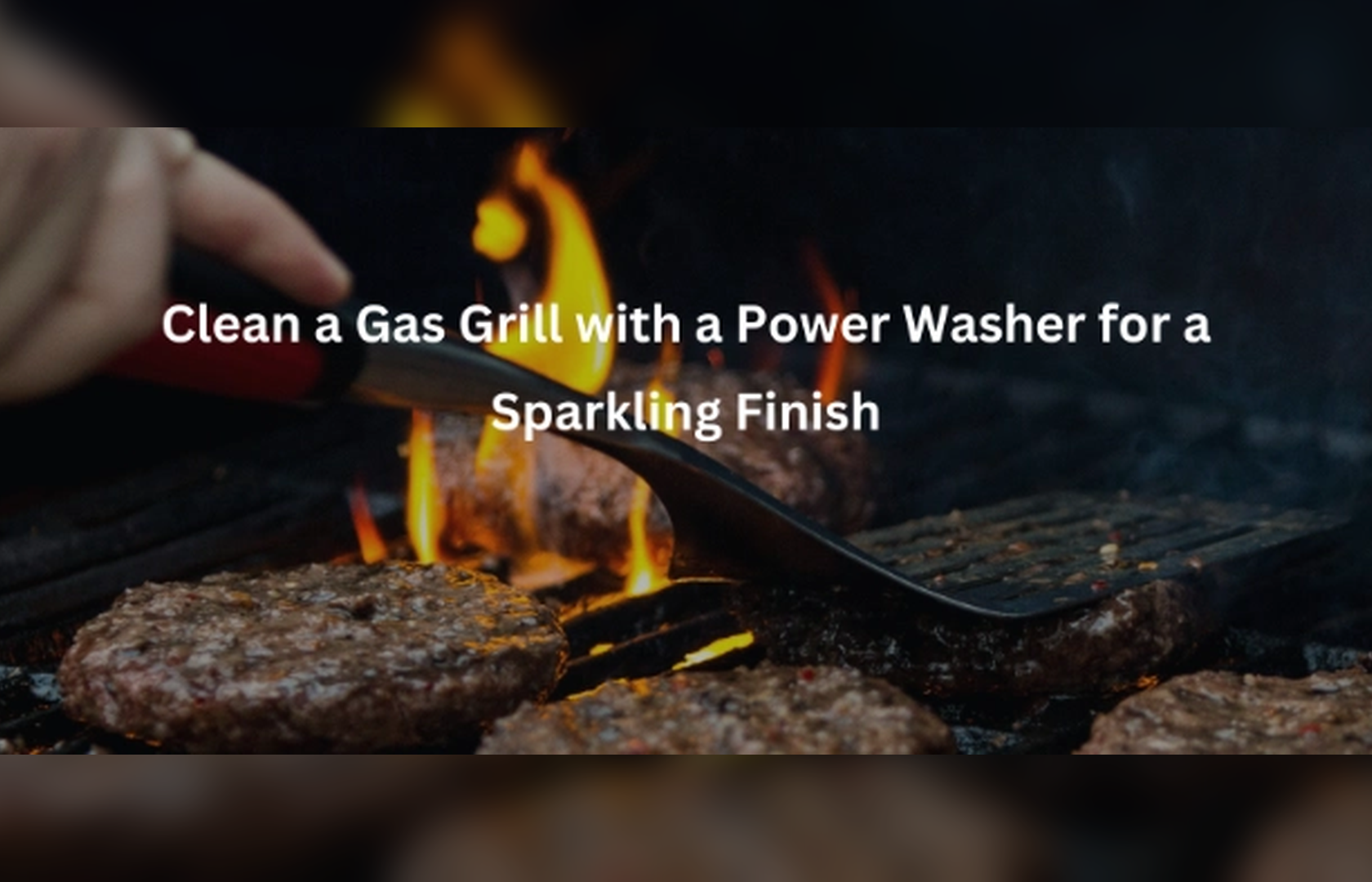 Clean a Gas Grill with a Power Washer for a Sparkling Finish