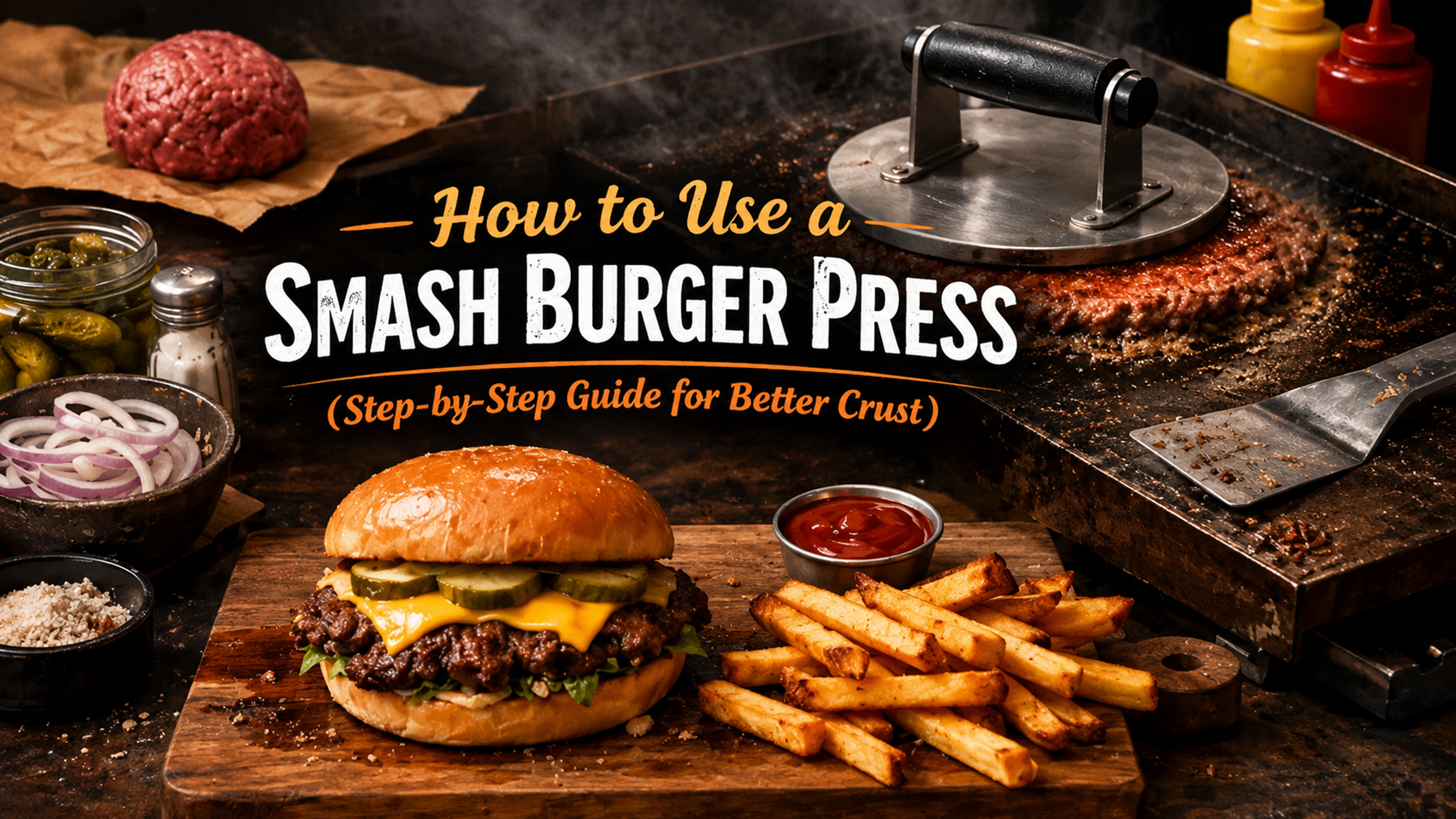 How to Use a Smash Burger Press for Crispy Burgers