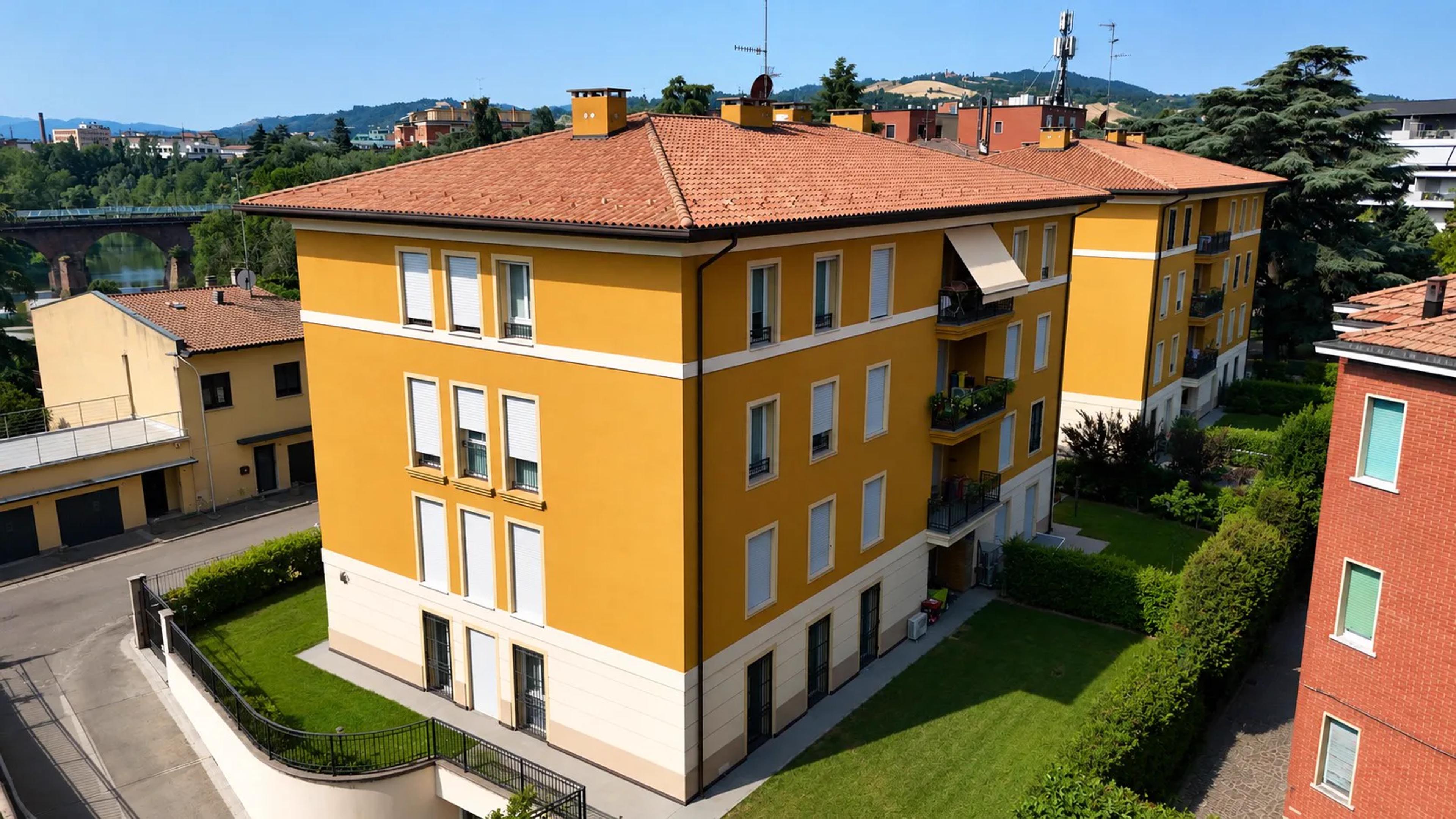 L'edificio sul Reno