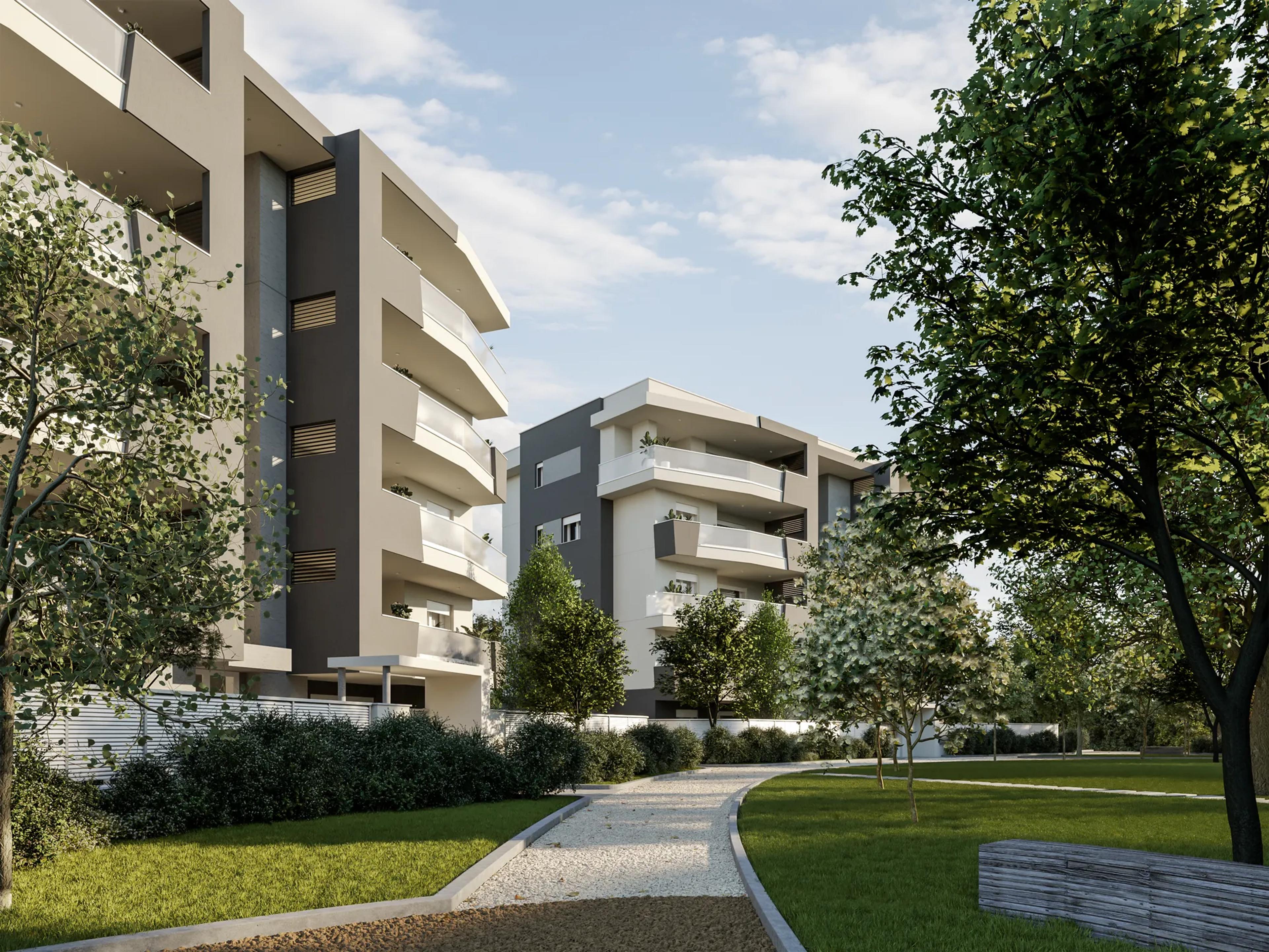 Corte Verde, il parco tra le palazzine