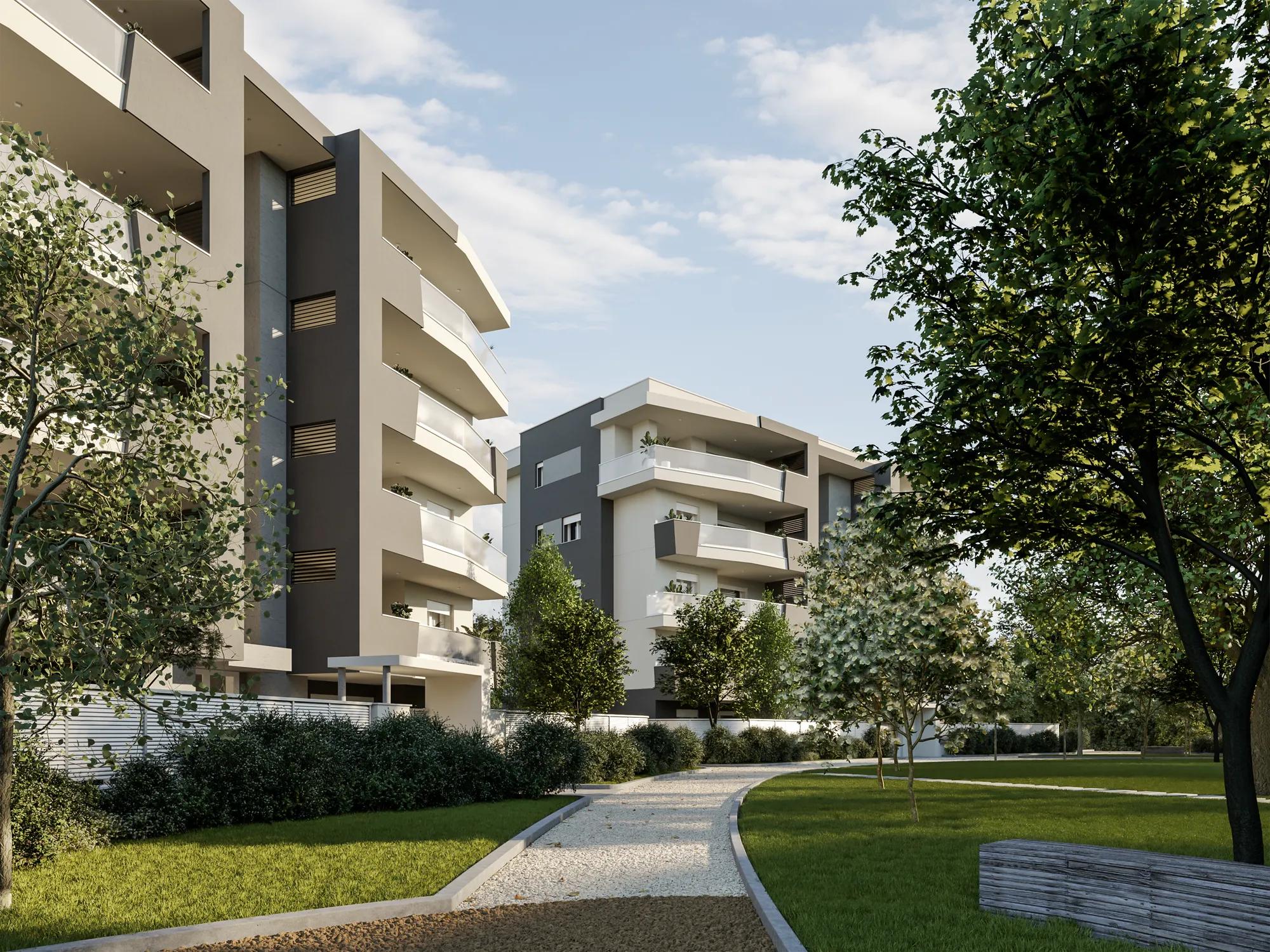 Corte Verde, il parco tra le palazzine