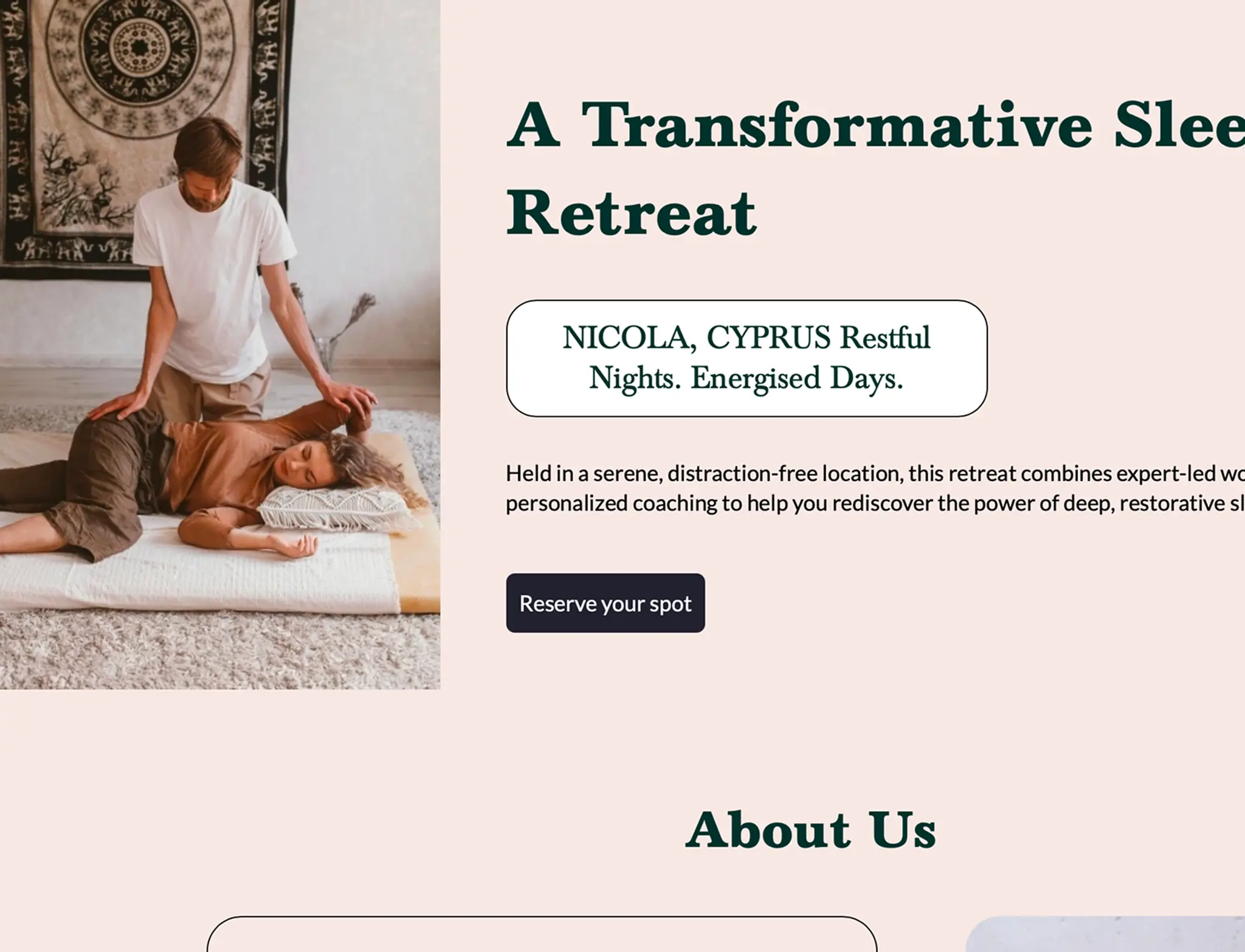 Sleep Reset Retreat