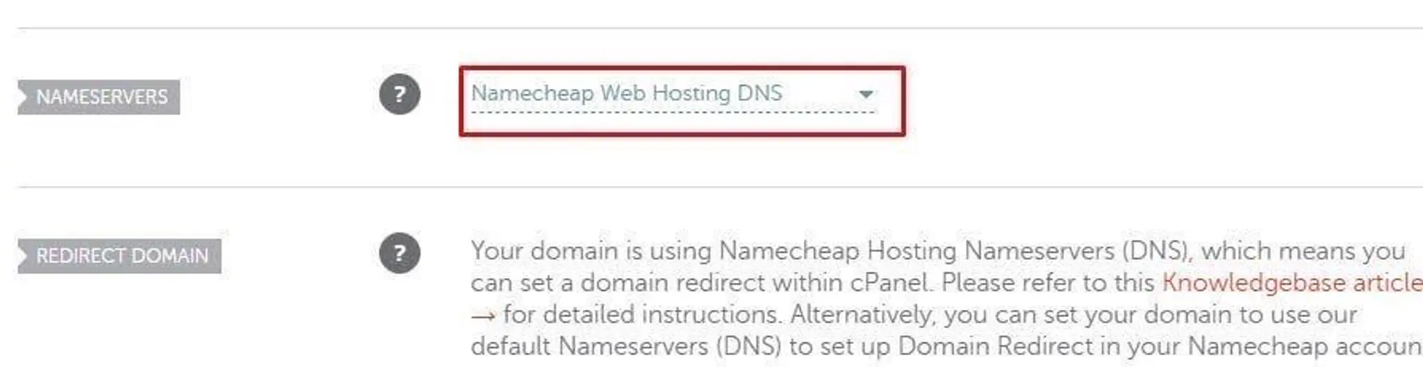 Screenshot on Namecheap on requirements for set up of domain (2)