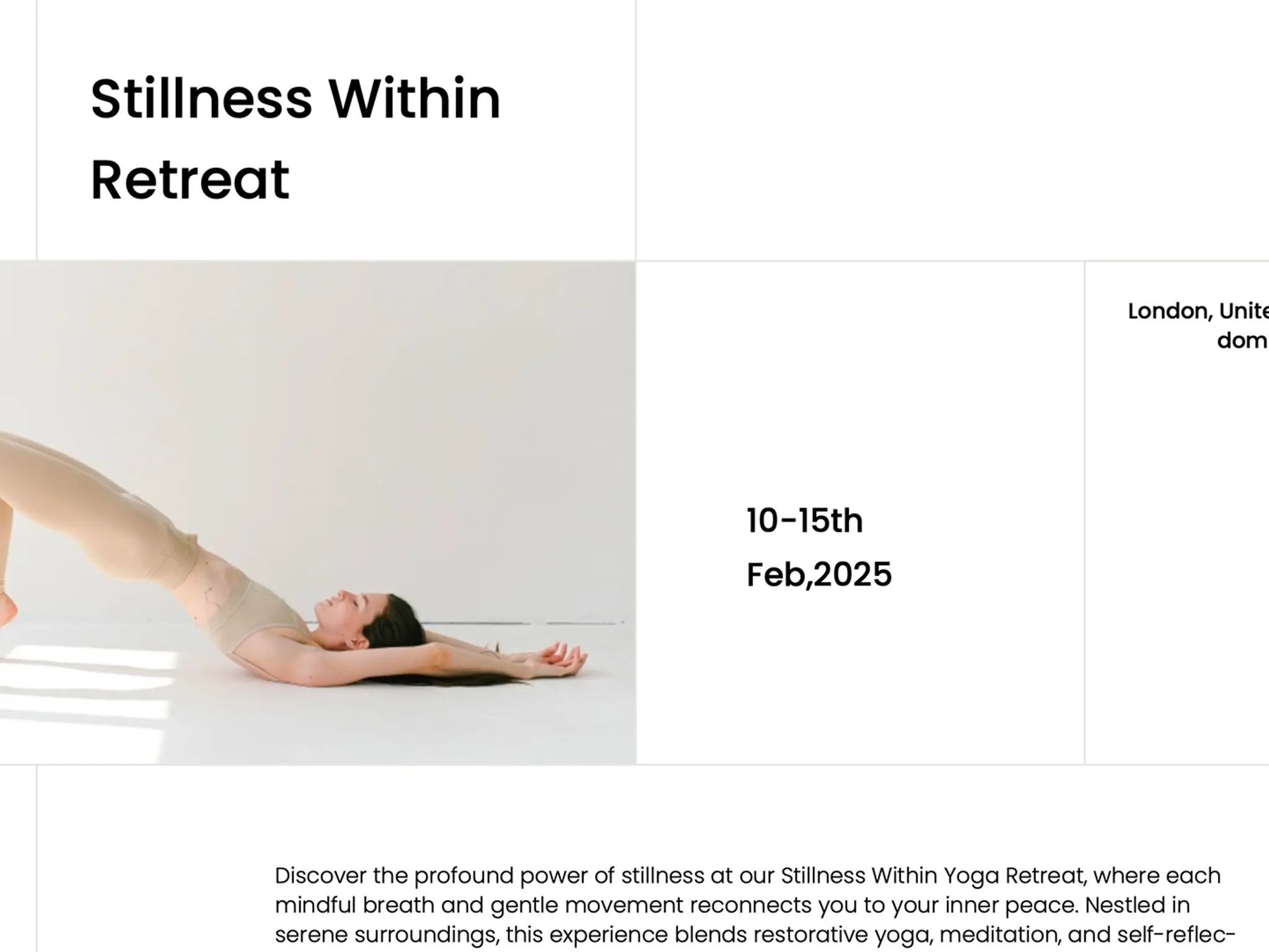 Stillness Within Retreat