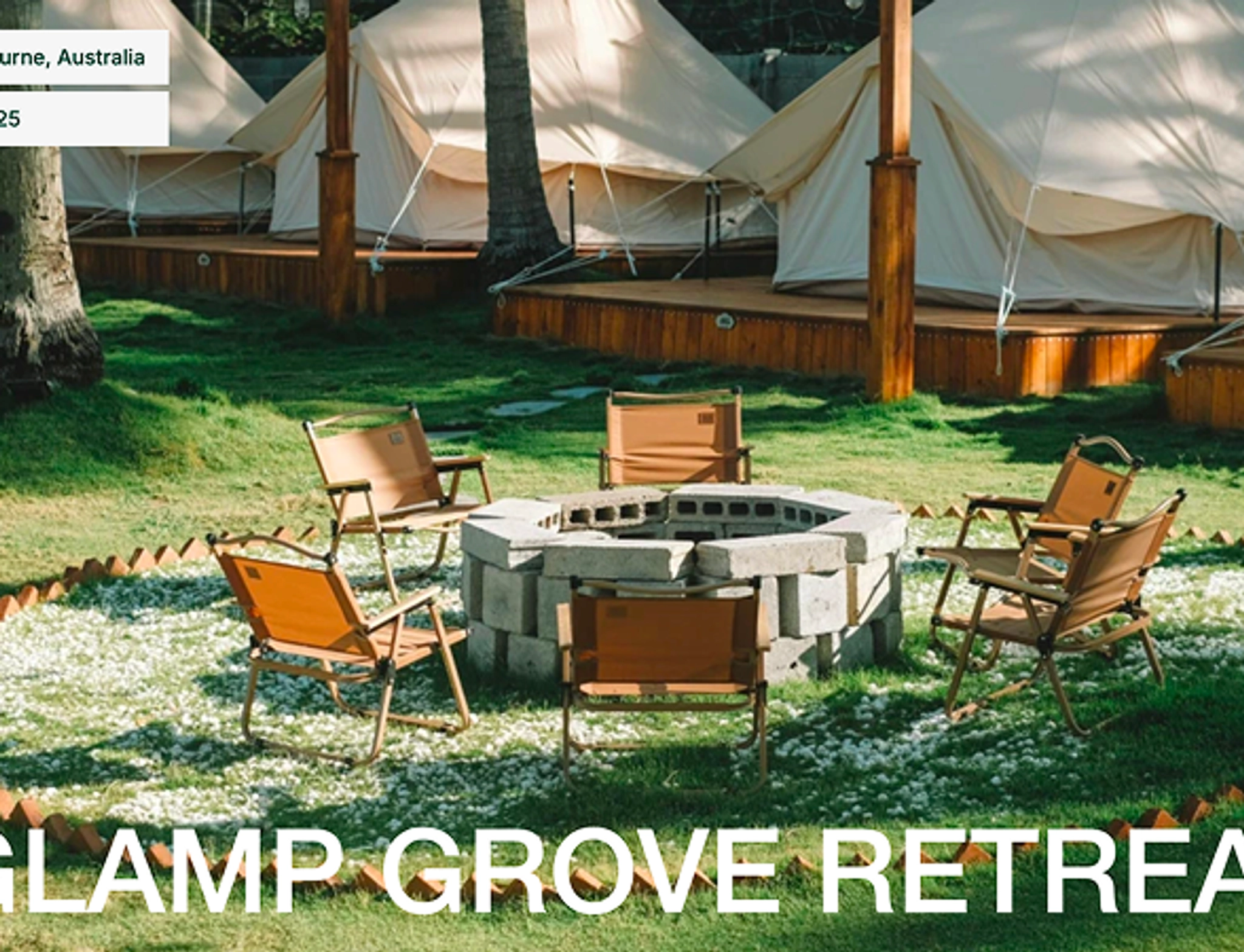 Glamp Grove Retreat desktop preview