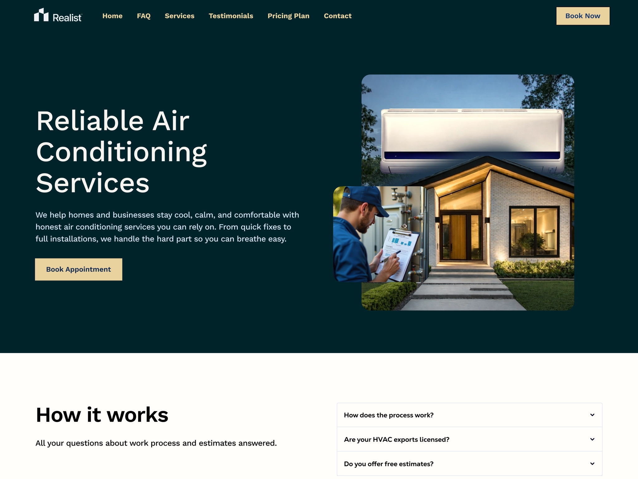 HVAC desktop preview