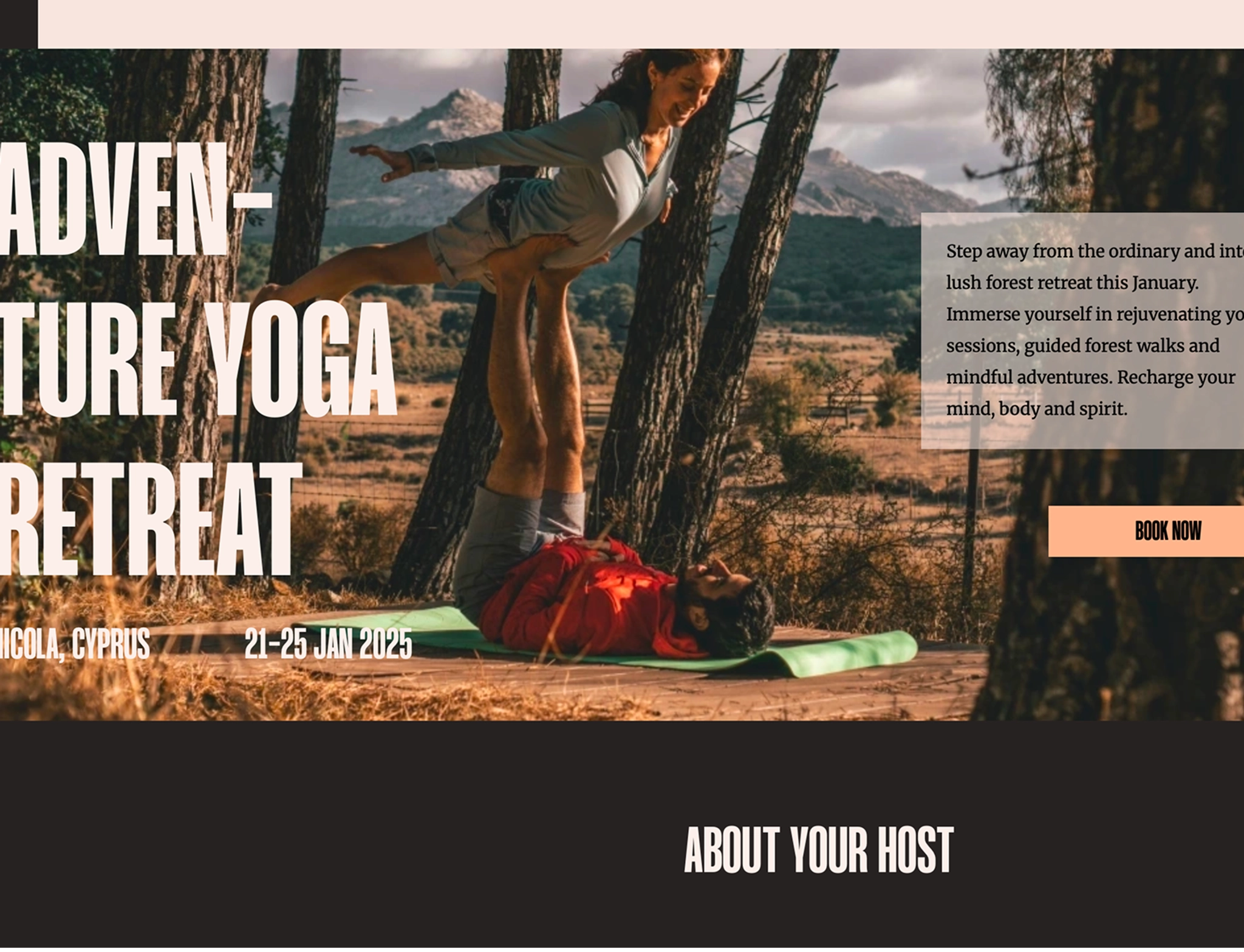 Adventure Yoga Retreat desktop preview