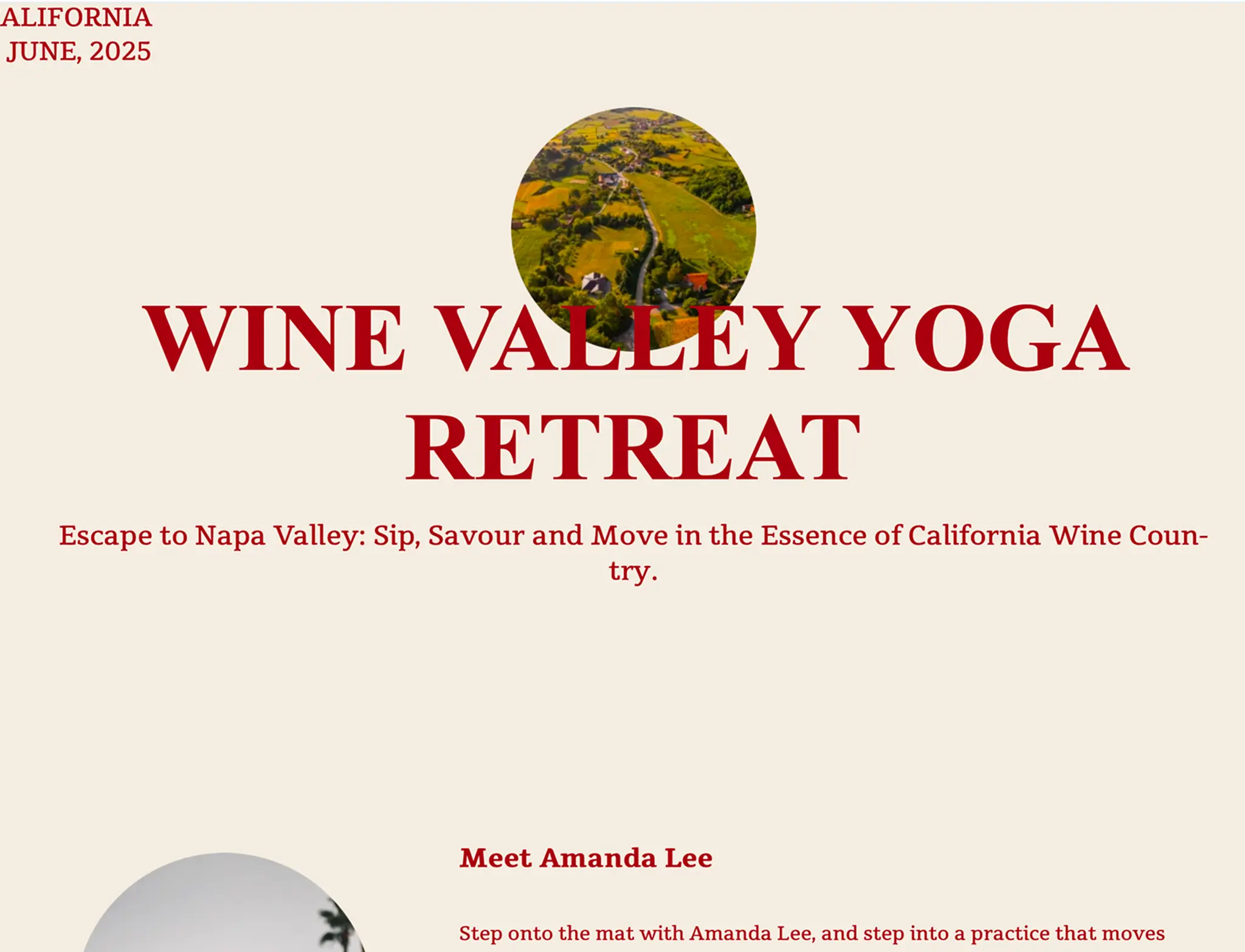 Wine Valley Yoga Retreat