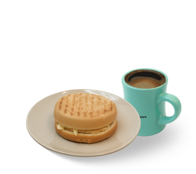 Grilled Egg & Cheese Sandwich With Americano menu item