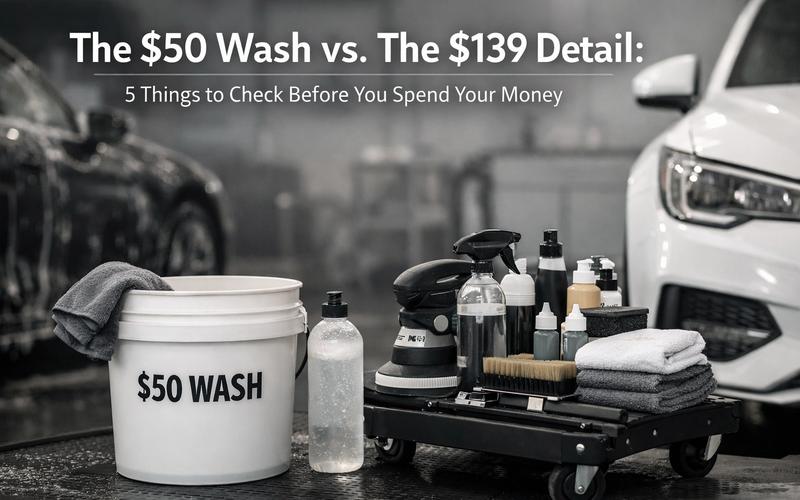 The $50 Wash vs. The $139 Detail: 5 Things to Check Before You Spend Your Money