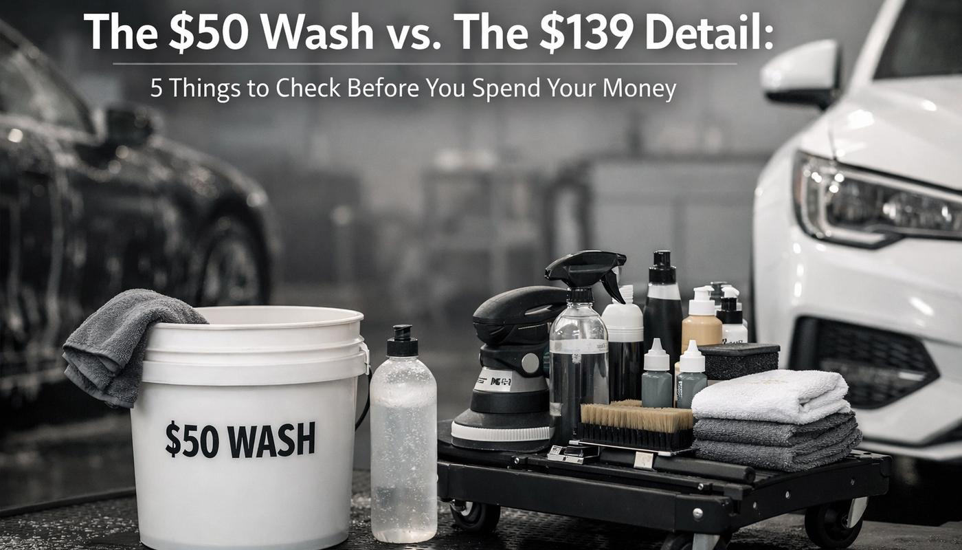 The $50 Wash vs. The $139 Detail: 5 Things to Check Before You Spend Your Money