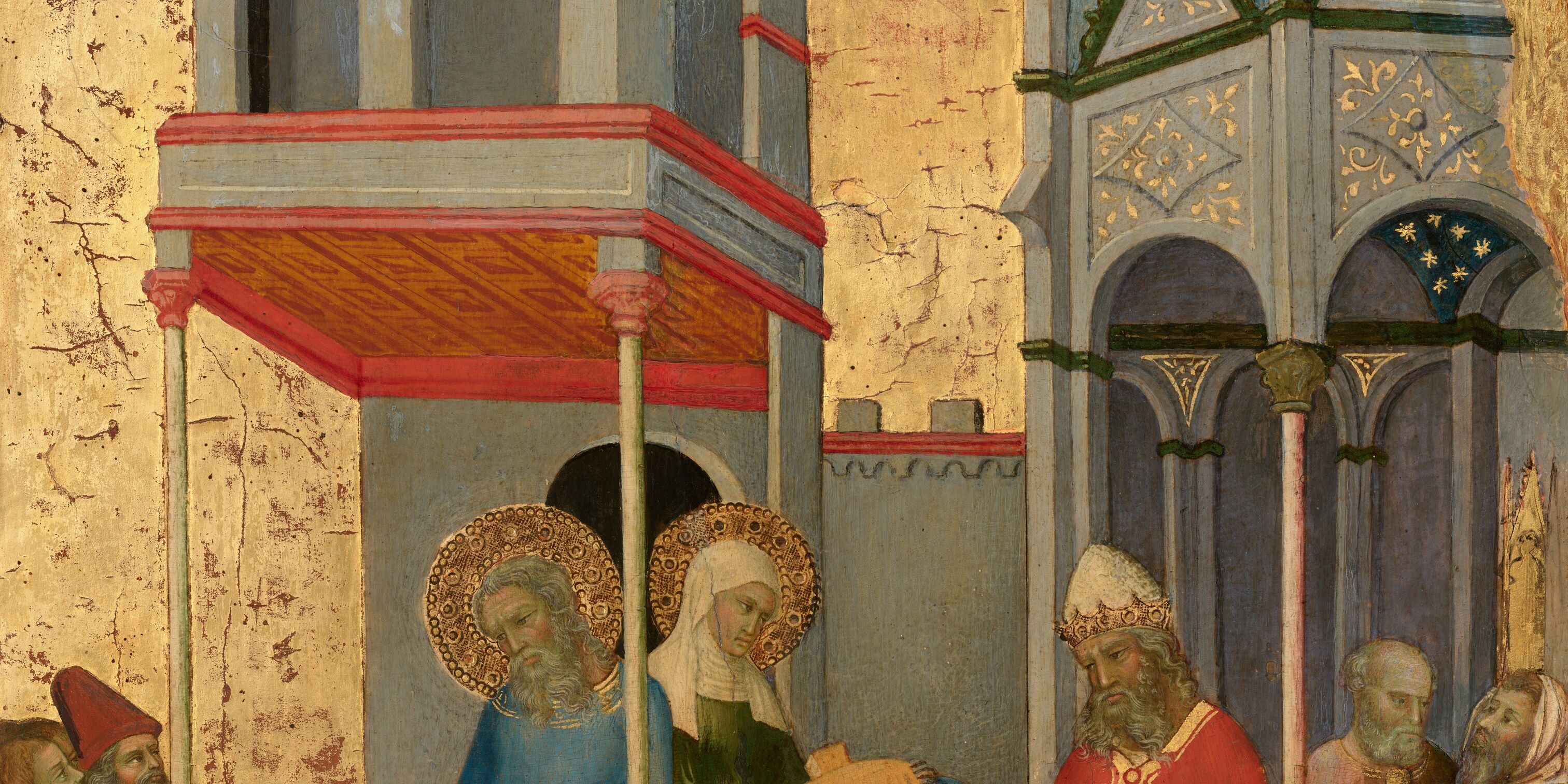Andrea di Bartolo Joachim and Anna Giving Food to the Poor and Offerings to the Temple c. 1400/1405