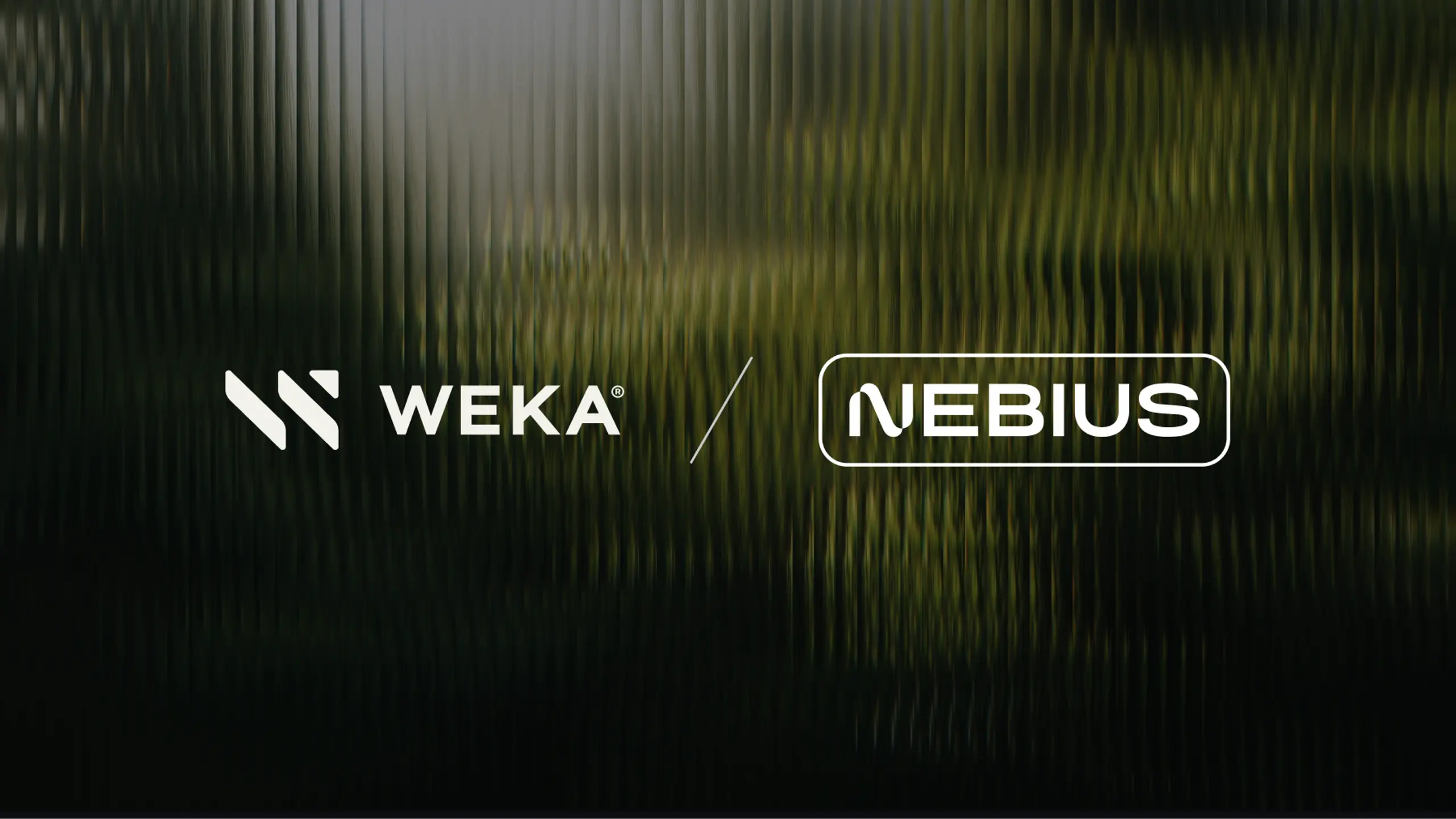 WEKA and NEBIUS logos.