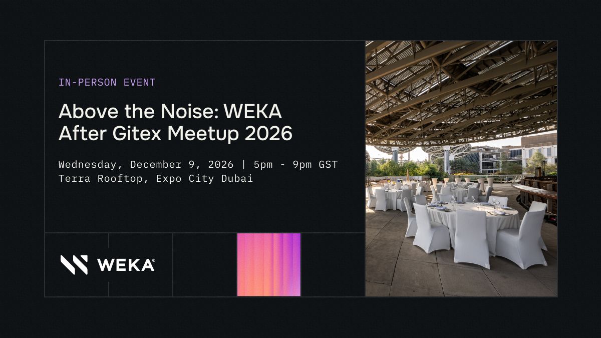 Cover image for Above the Noise: WEKA After Gitex Meetup 2026