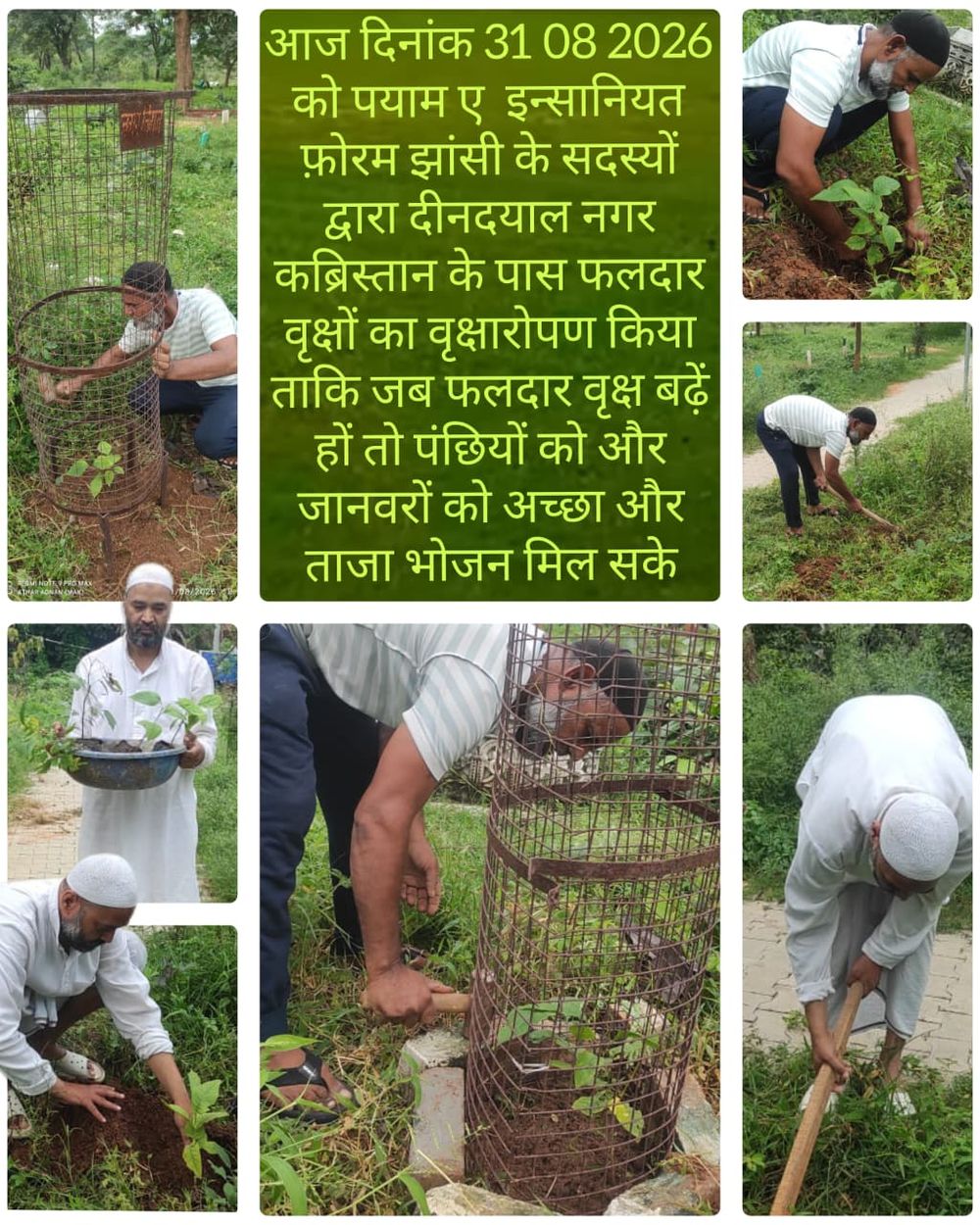 Fruit Tree Plantation Drive near Deendayal Nagar