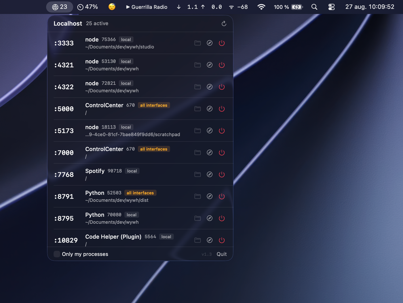LocalhostBar