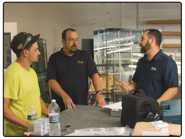 Glaziers having a conversation